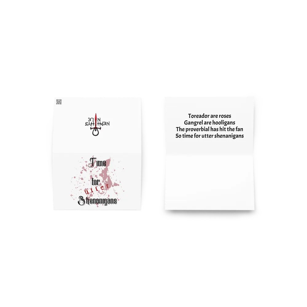 Time for utter shenanigans card product image (14)