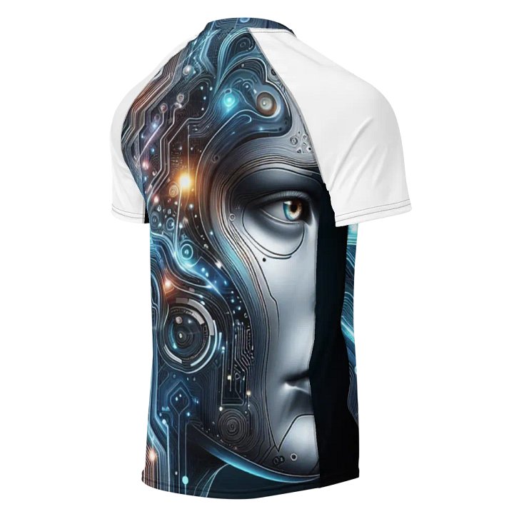 Cyborg Circuitry Men's Rash Guard | Ai Design product image (2)