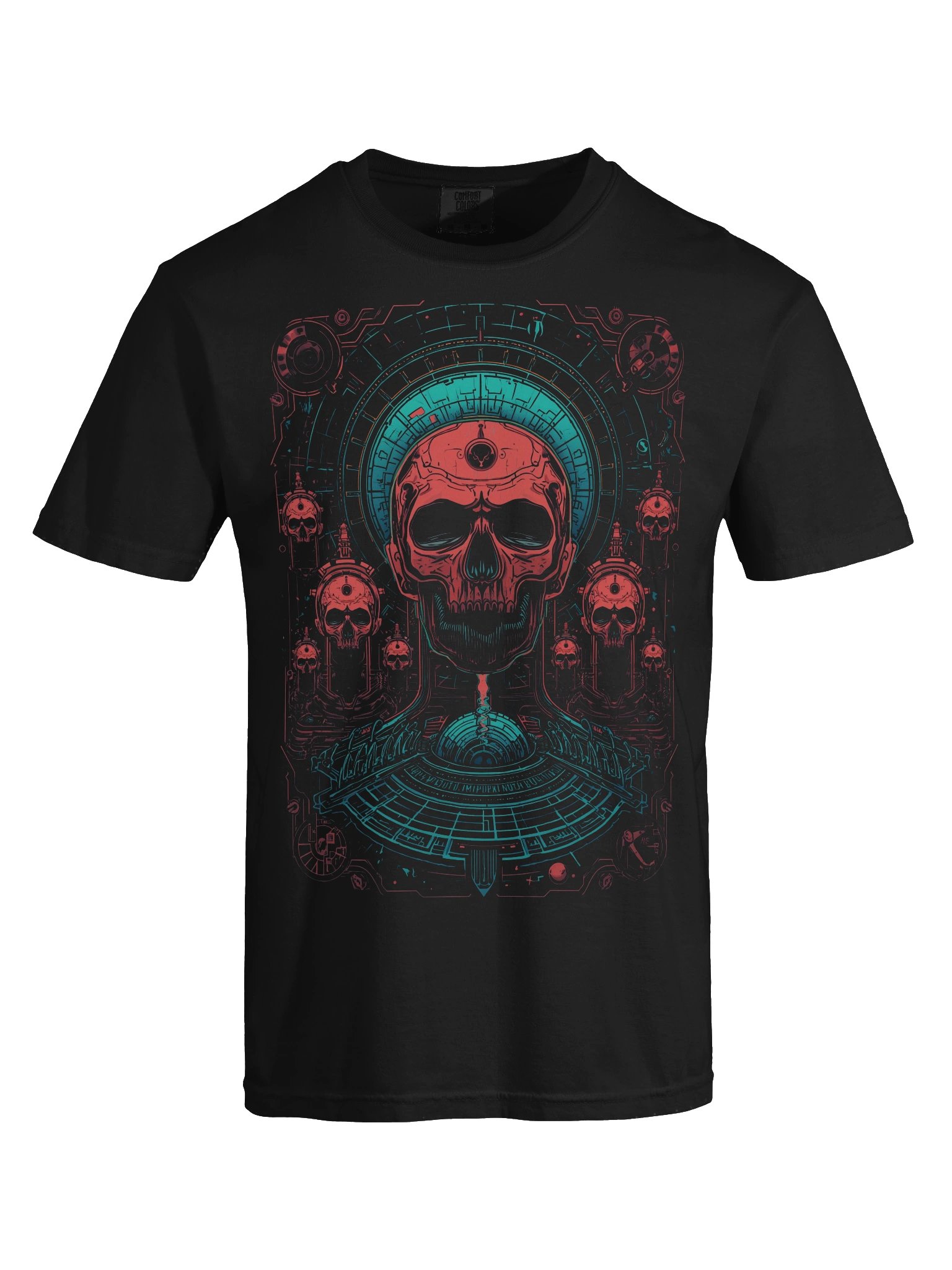 Neon Skull Symmetry Heavyweight T-Shirt product image (2)