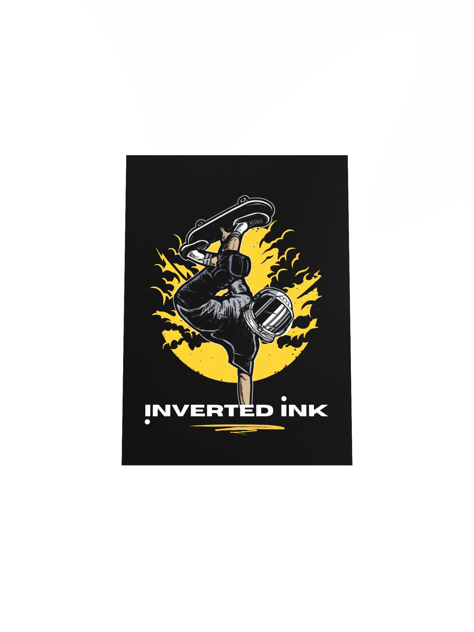 Inverted Ink Spaceman Skateboarder Poster product image (36)