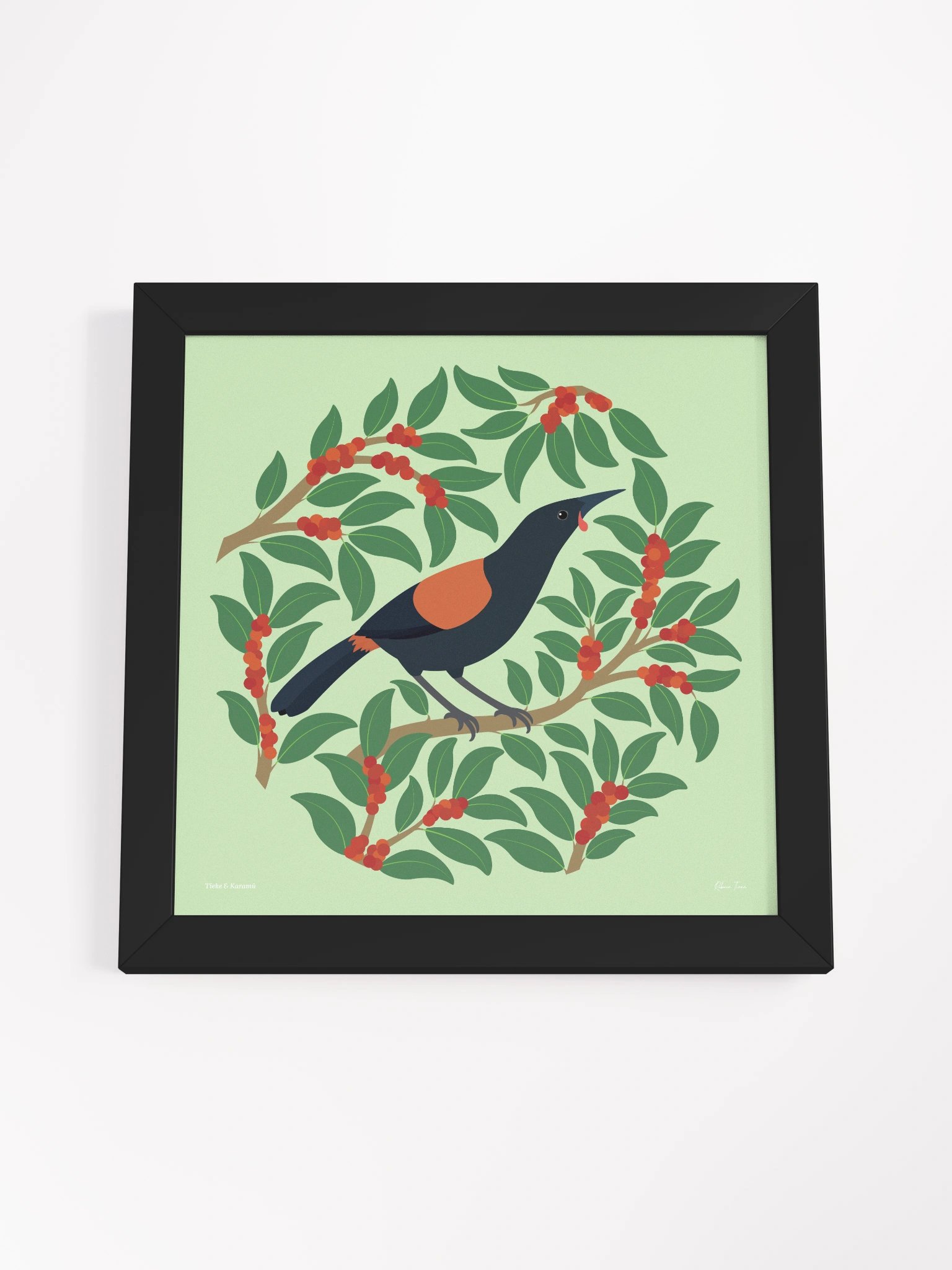 Tīeke in Karamū Framed Wall Art product image (4)