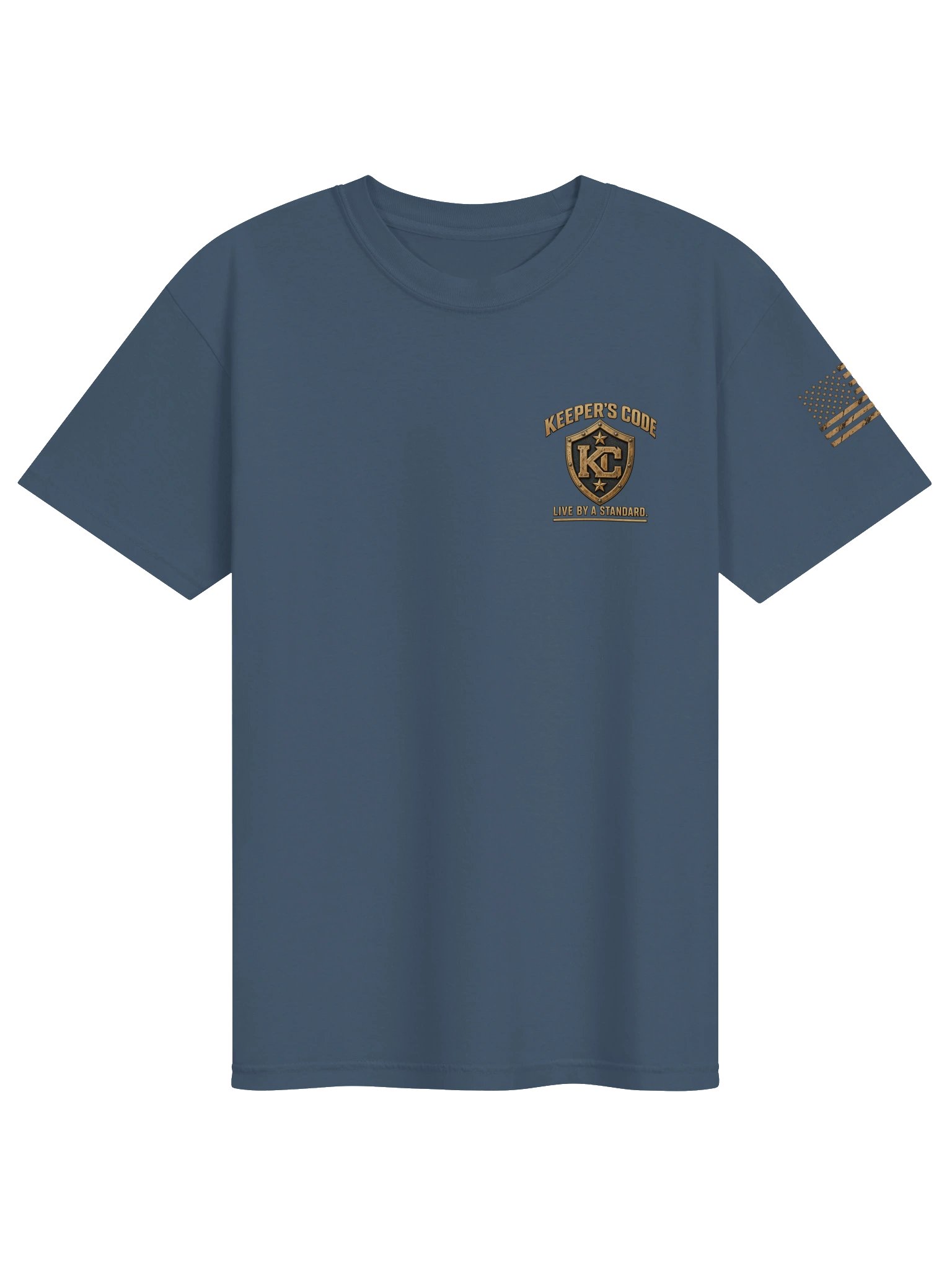 Men's Unbowed Bison Patriotic Graphic T-Shirt product image (8)