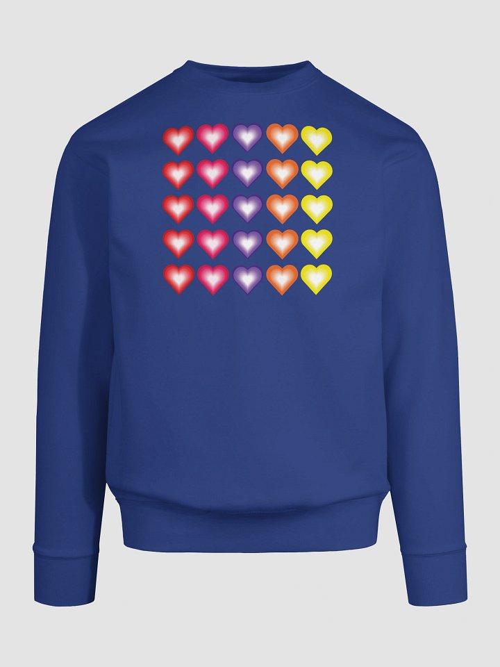Vibrant Colorful Valentine's Hearts Premium Sweatshirt product image (2)