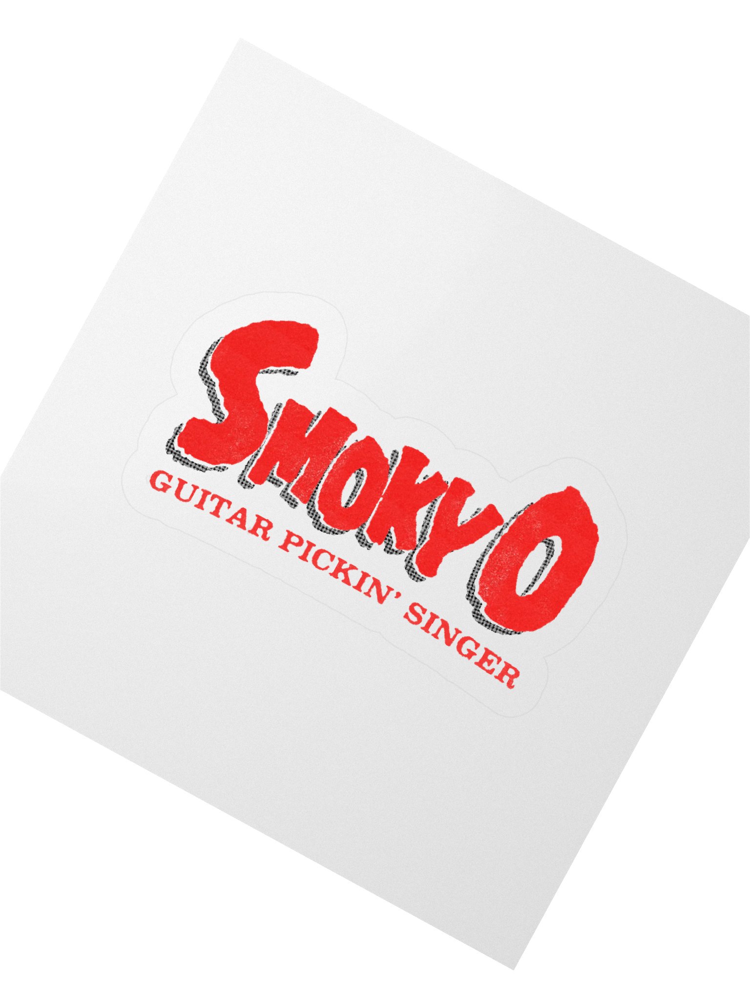 Guitar Pickin' Smoky O Kiss Cut Stickers product image (2)