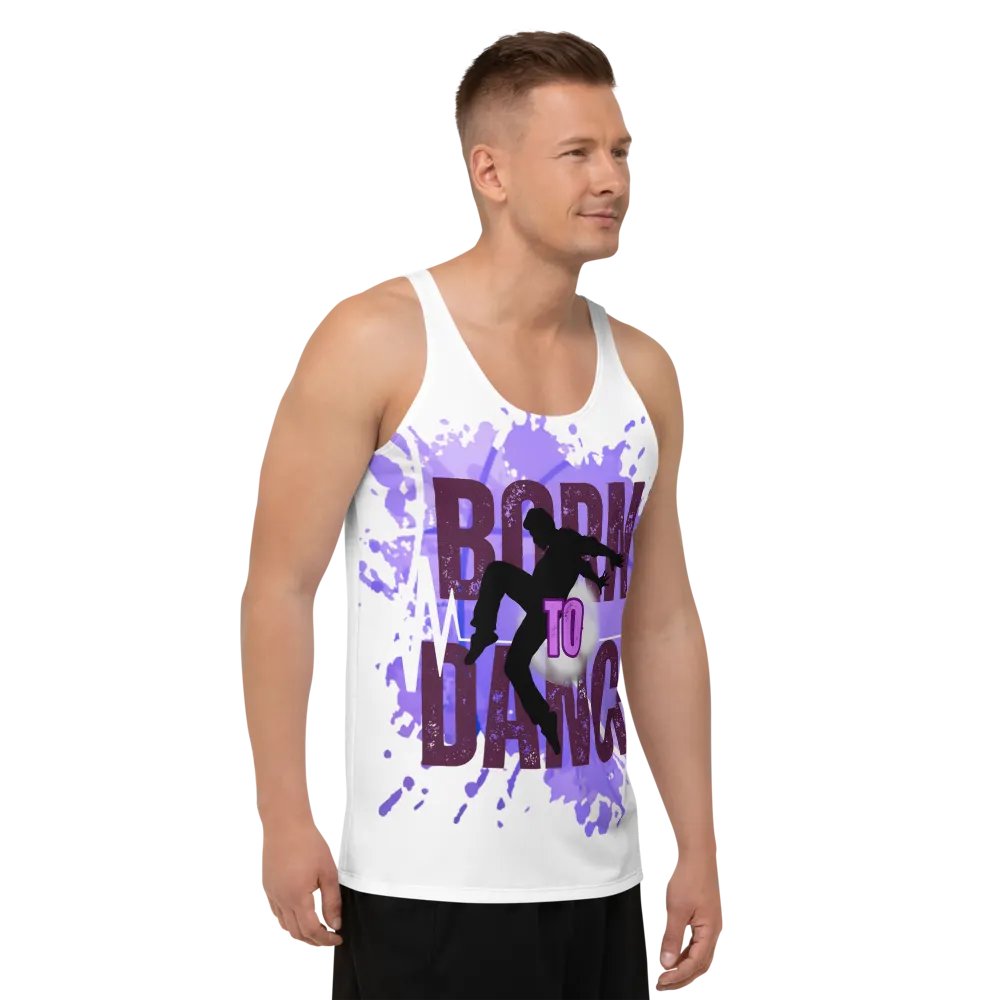 Born to Dance His Silhouette Energetic Vibes Full Print Tank product image (10)
