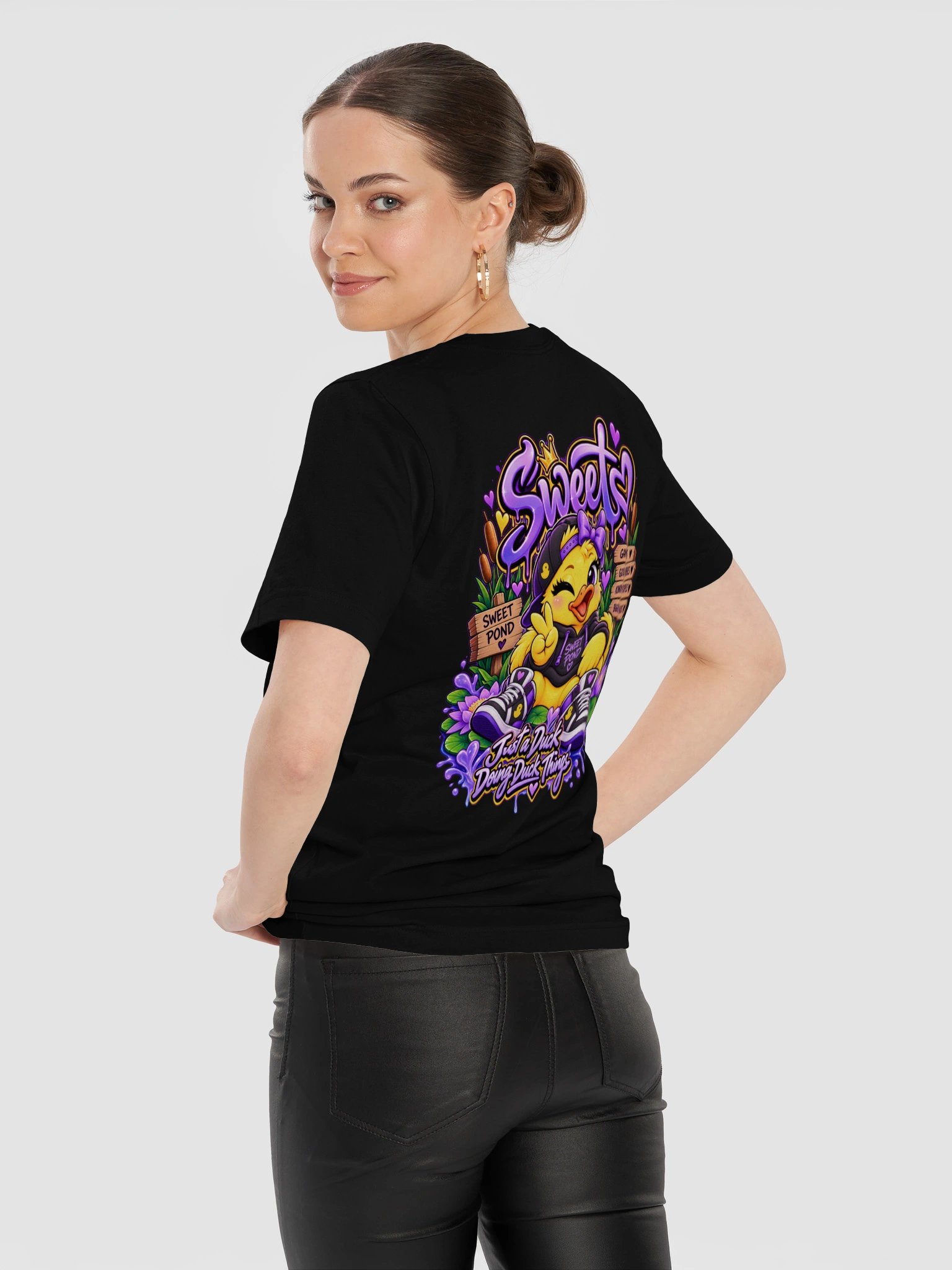 Sweets Duck Peace Sign Tee product image (12)