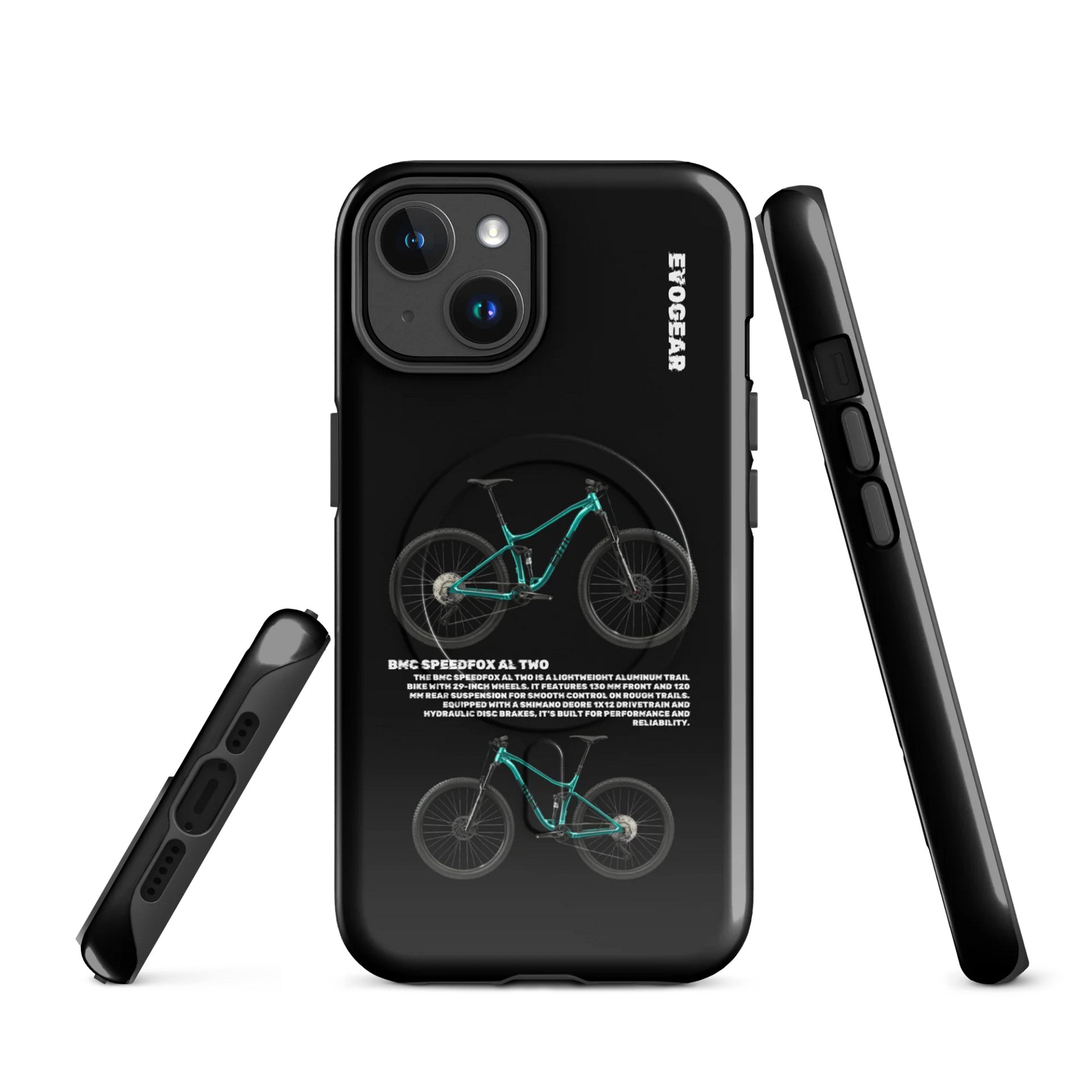 Black BMC Speedfox AL Two iPhone MagSafe Case product image (1)