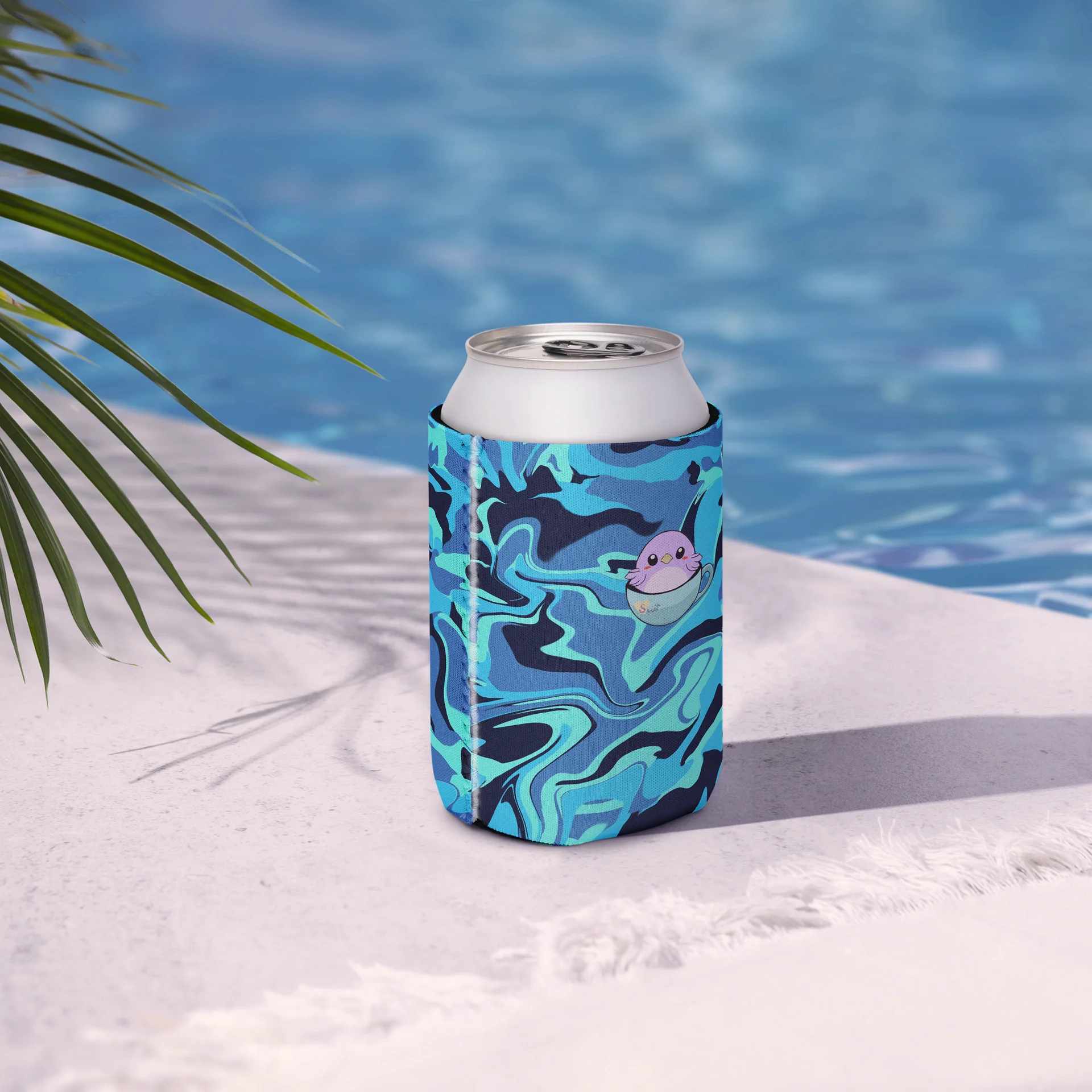 Camo Blue Waves | Coozie Can Cooler product image (6)