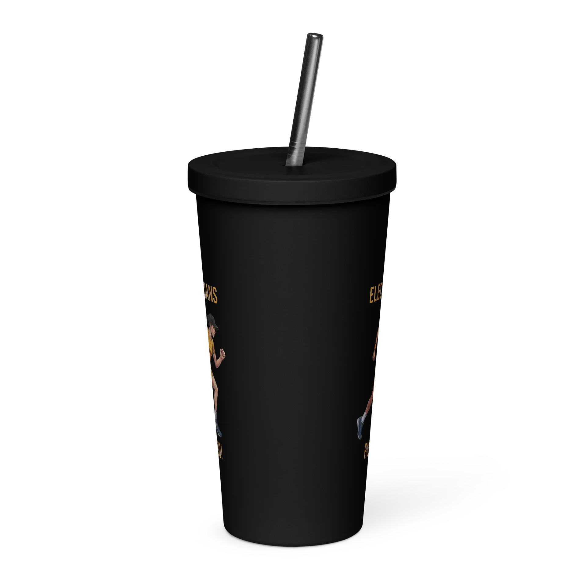 Electrician Athlete Tumbler with Straw | Ladies Running Edition product image (4)