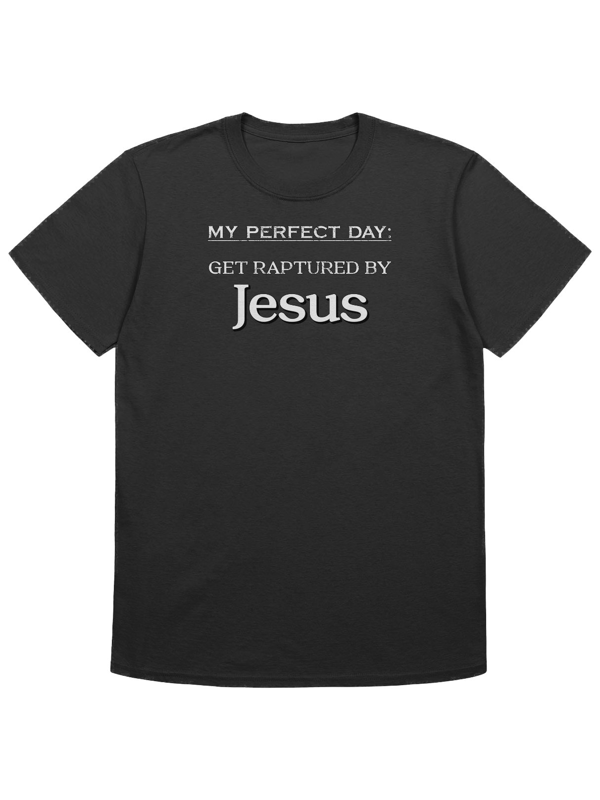 My Perfect Day: Get Raptured By Jesus T-Shirt product image (1)