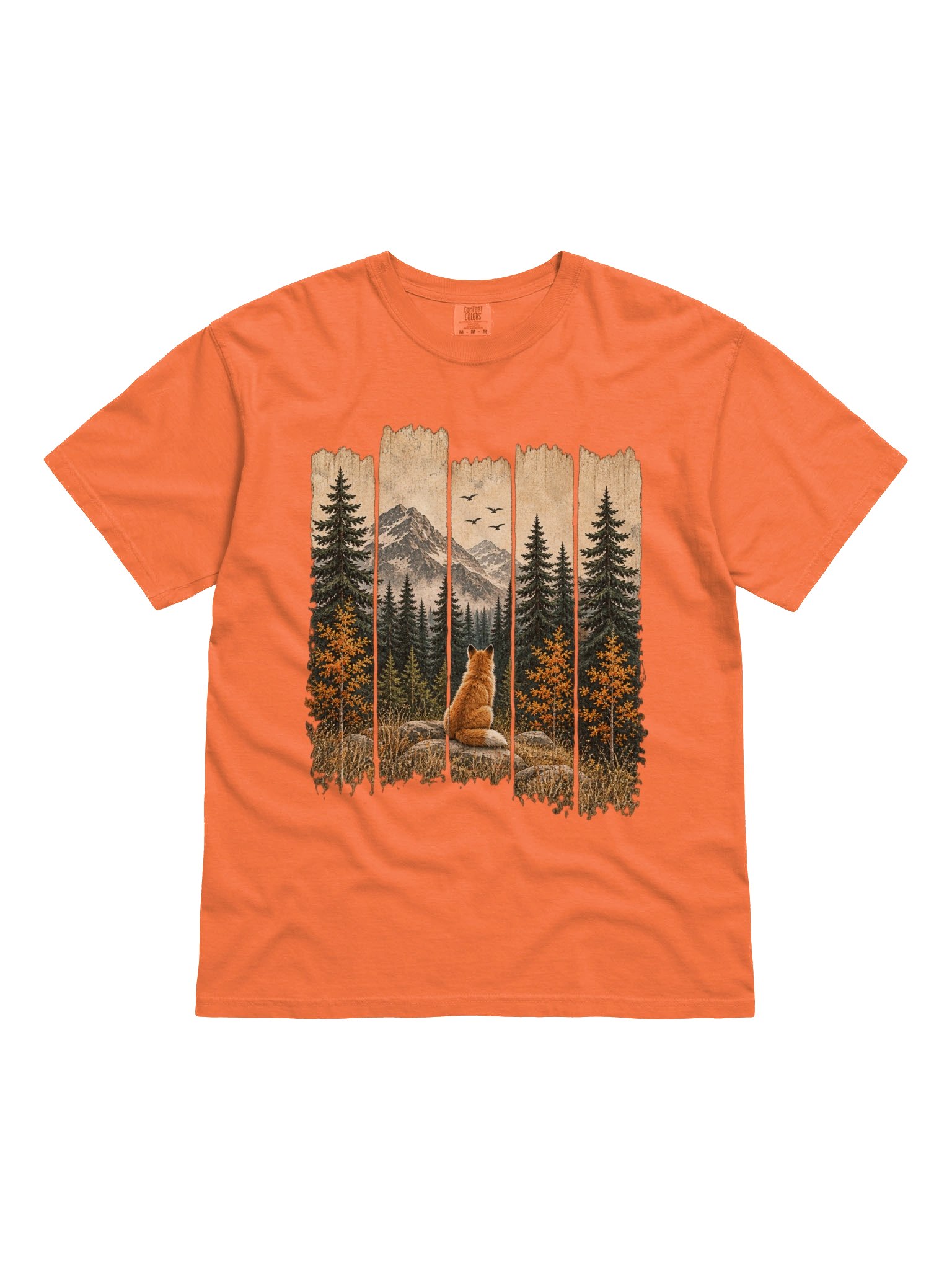 AUTUMN FOX FOREST T-SHIRT | WILDLIFE ART product image (9)