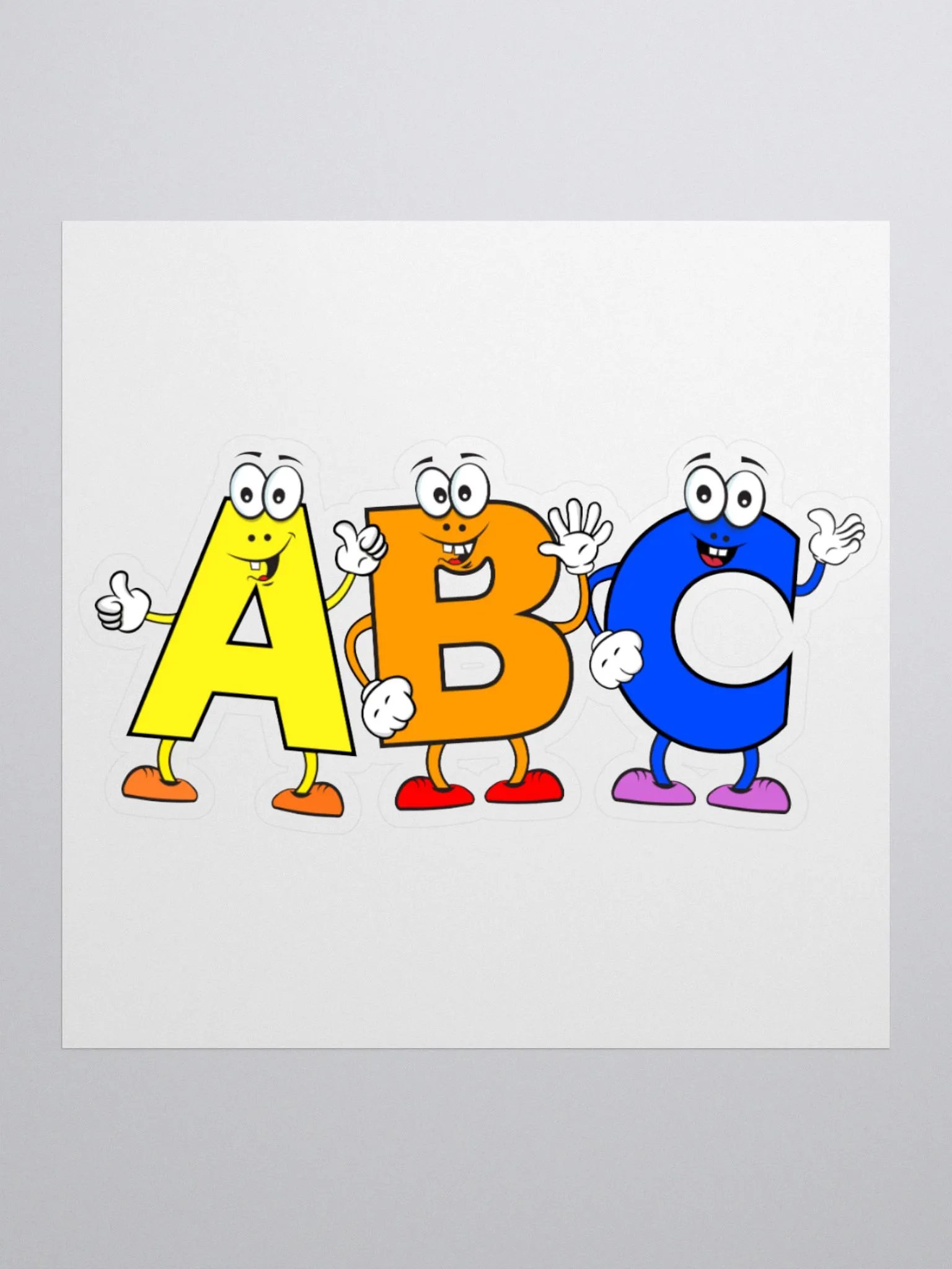 ABC Cartoon Character Sticker product image (3)