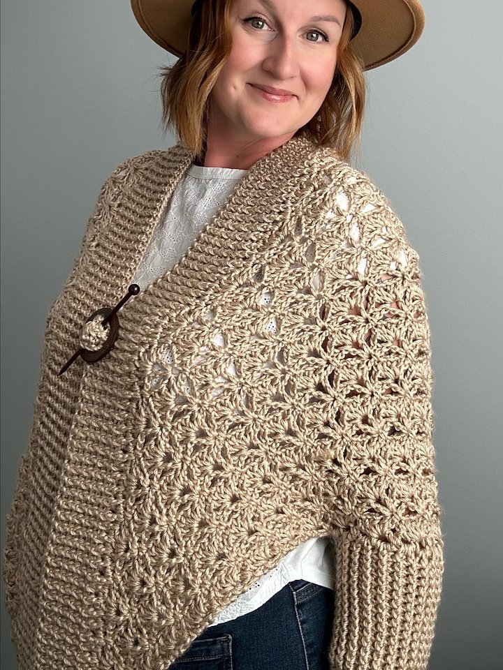 Lotte Lace Crochet Shrug For Women PDF Pattern product image (1)