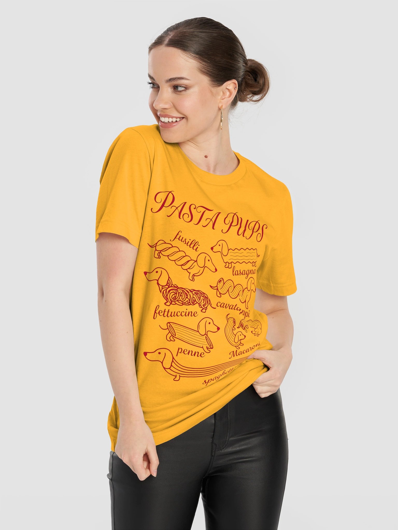 Pasta Pups Dachshund T-Shirt – Cute Dog & Pasta Lover Graphic Tee product image (53)