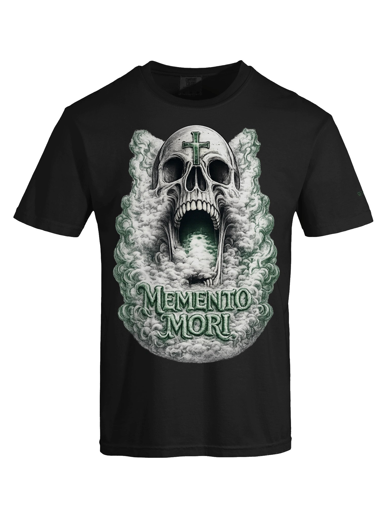 Memento Mori Skull Tee (Green) product image (5)