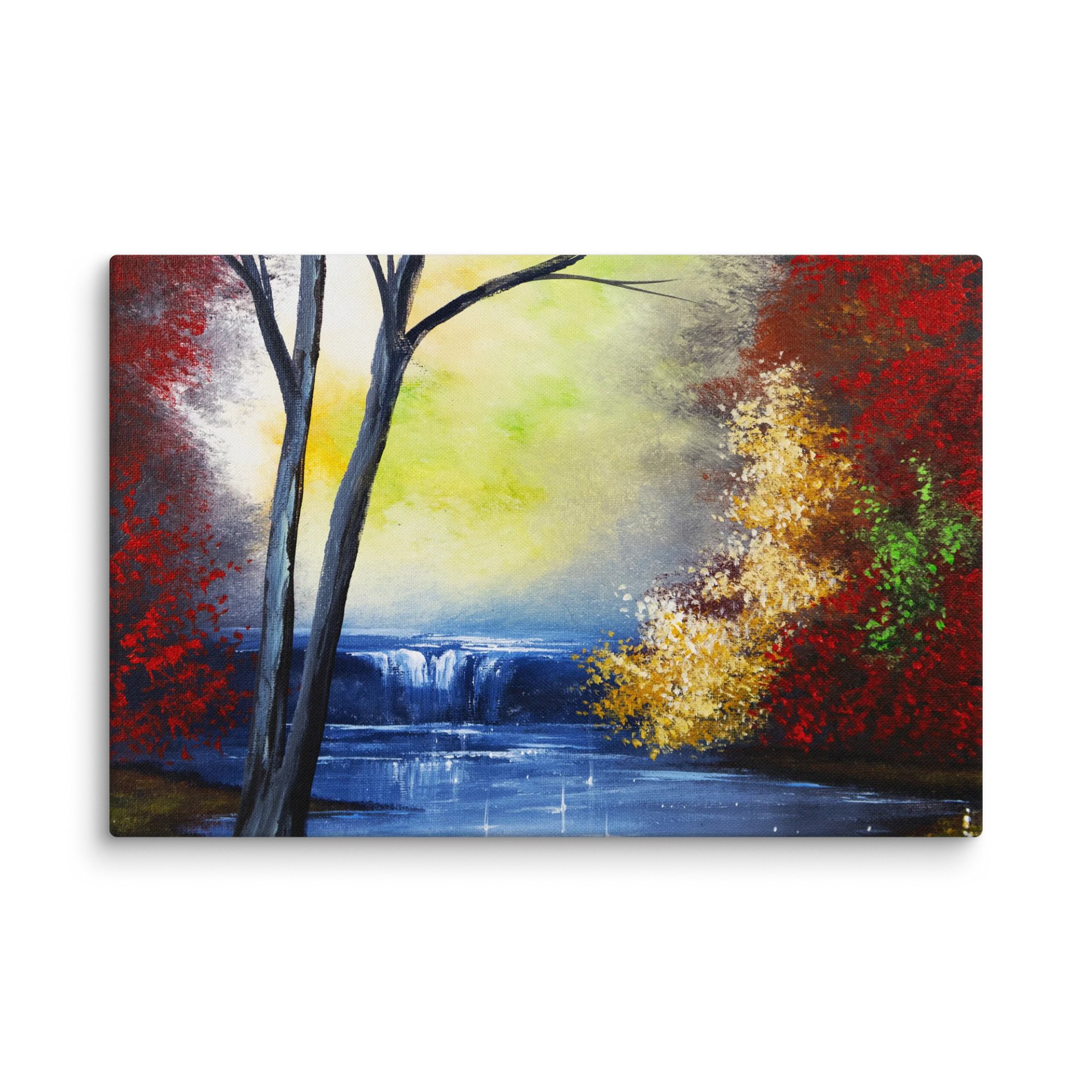 Little Happy Waterfall Autumn Landscape product image (1)