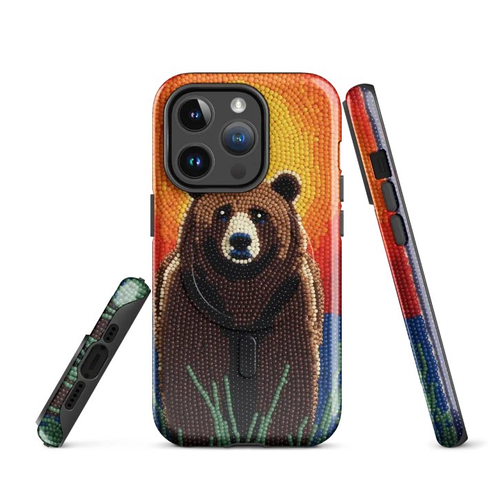 Sunrise Bear Faux Beadwork iPhone® Tough Case product image (3)