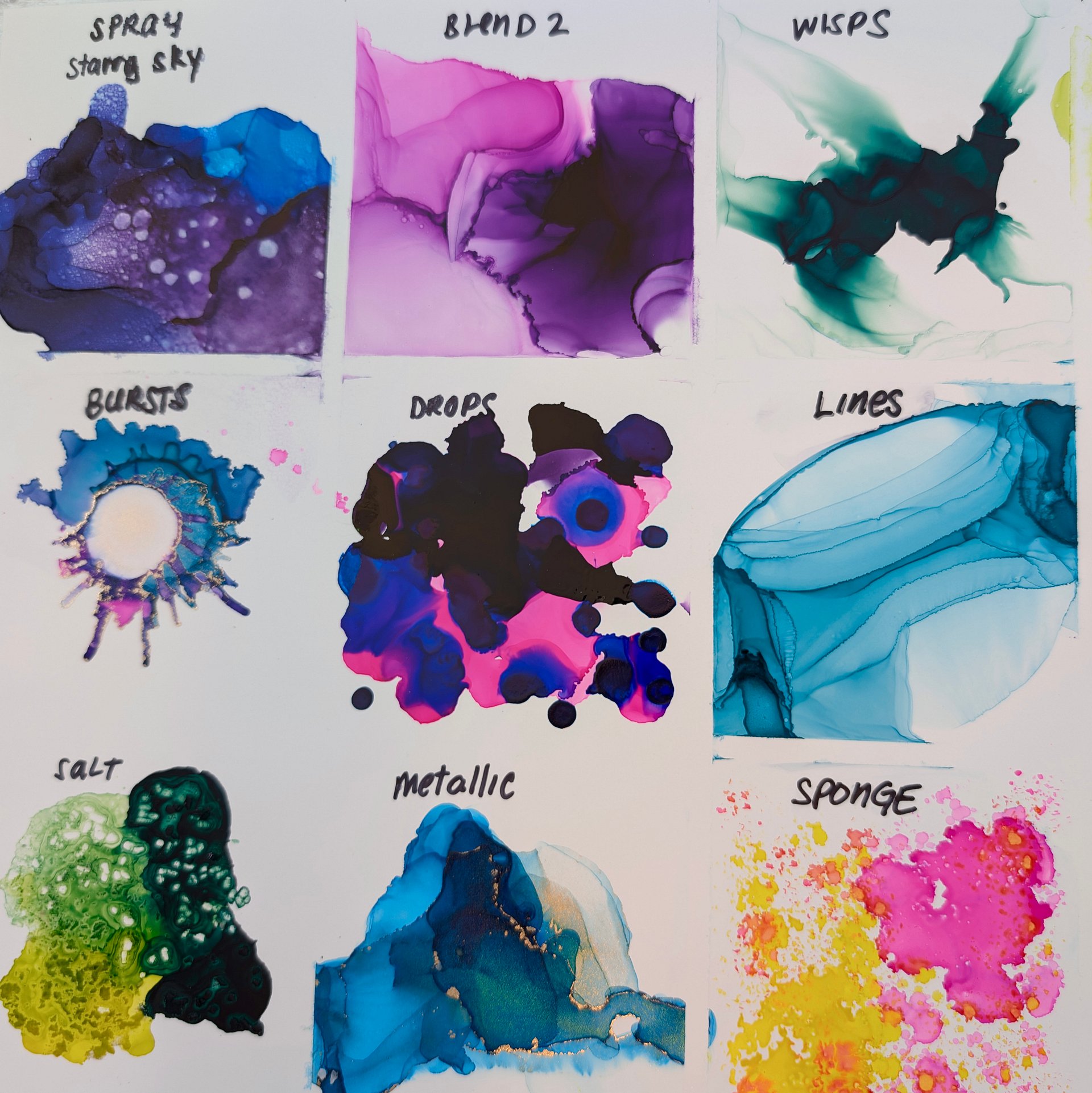 Free Digital Download: Master Alcohol Ink Art: 18 Techniques & Effects Reference Photos product image (2)