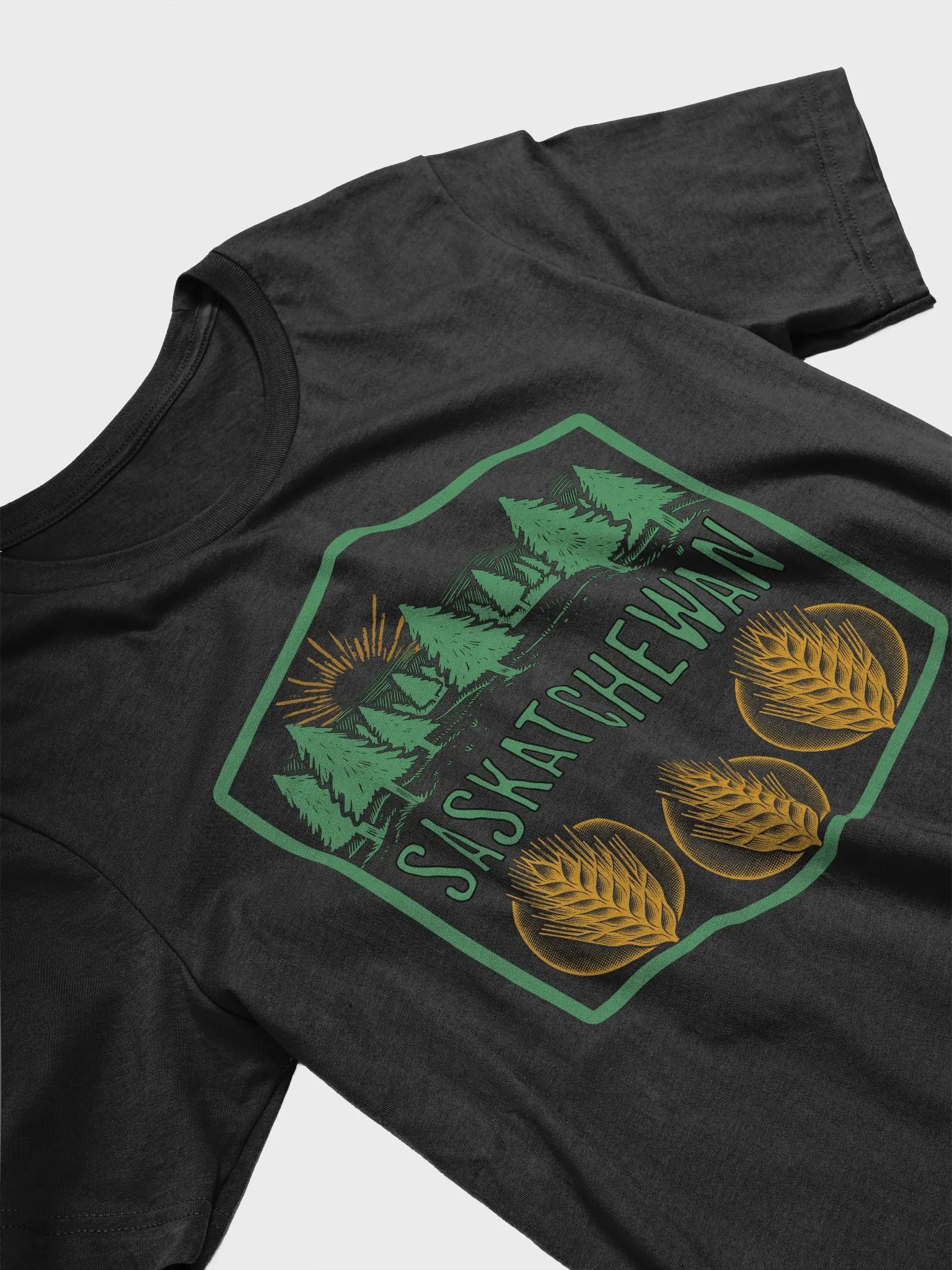 Saskatchewan Wheat Trees Sunset T-Shirt product image (2)