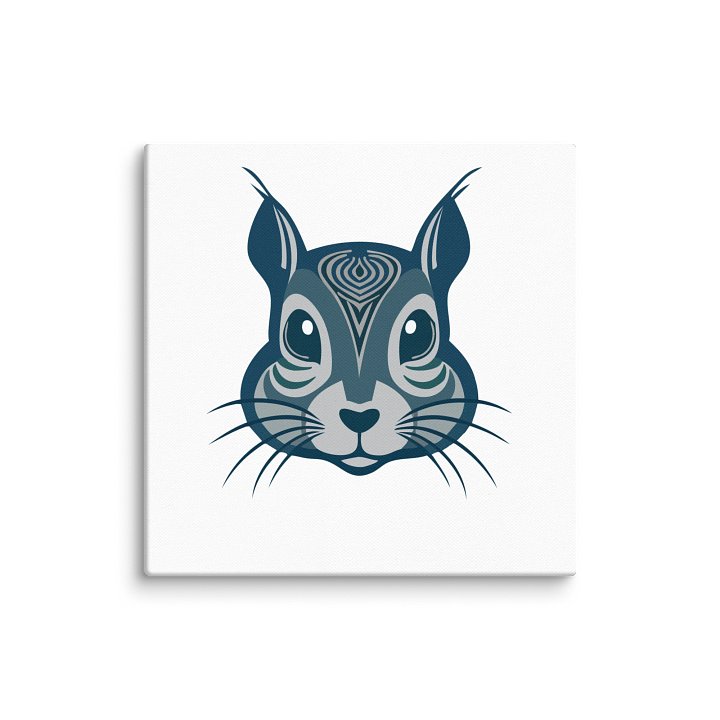 The Psychedelic Squirrel Head Canvas product image (1)