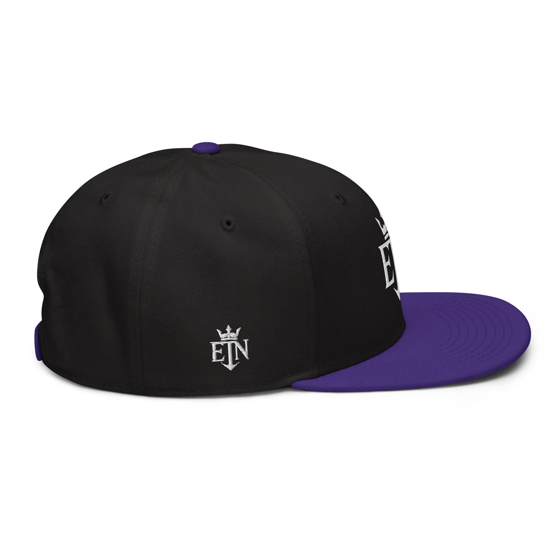 Black & Purple ETN Snapback Hat (Premium Wool) product image (5)