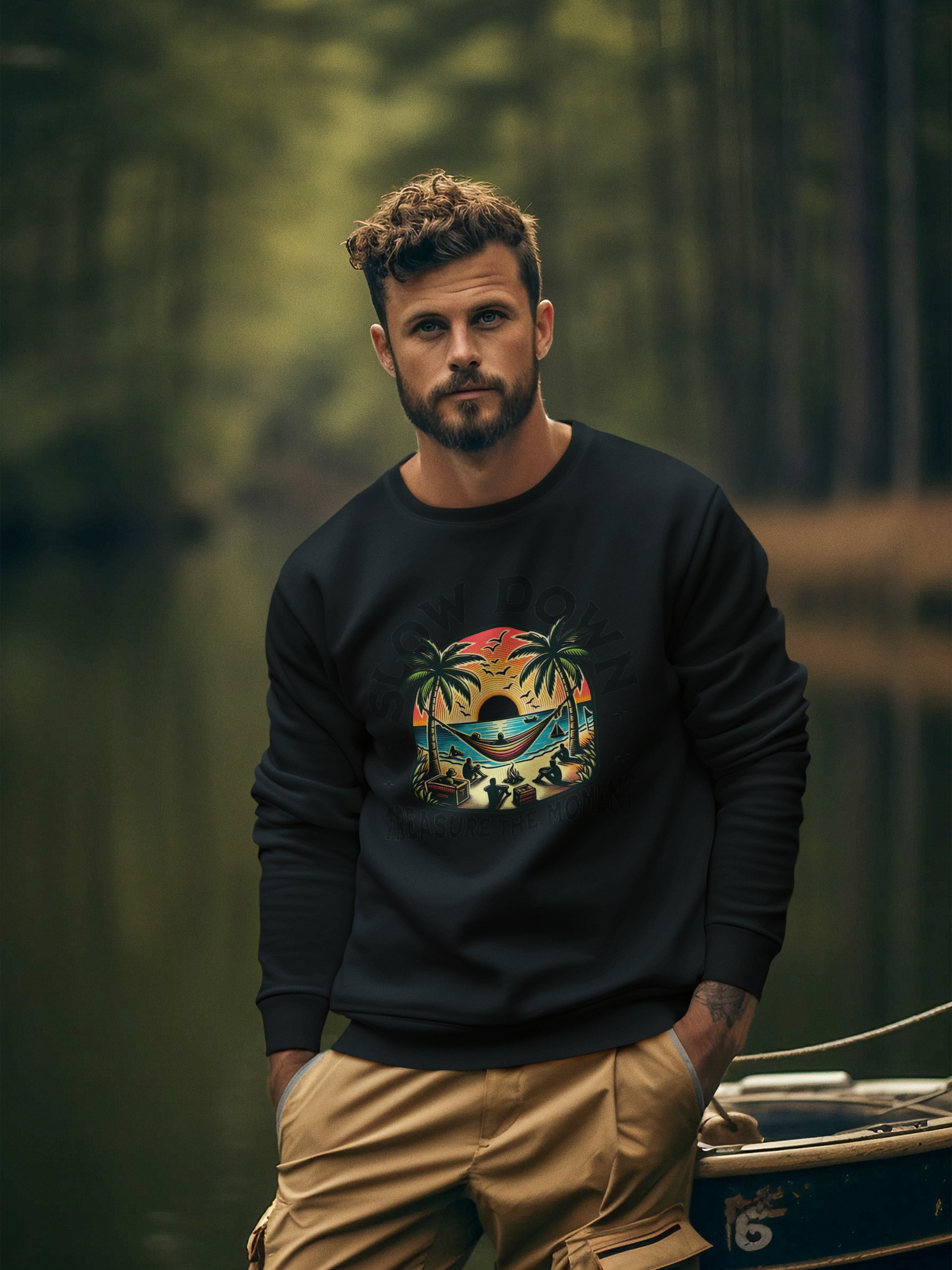 Slow Down & Treasure the Moment Sweatshirt (Unisex) product image (4)