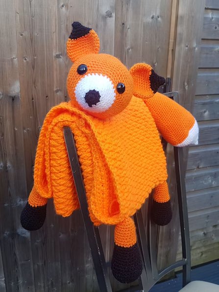Woodland Fox Baby Blanket Crochet Pattern 3-in-1 Toy Lovey PDF Pattern - Crafting Happiness product image (9)