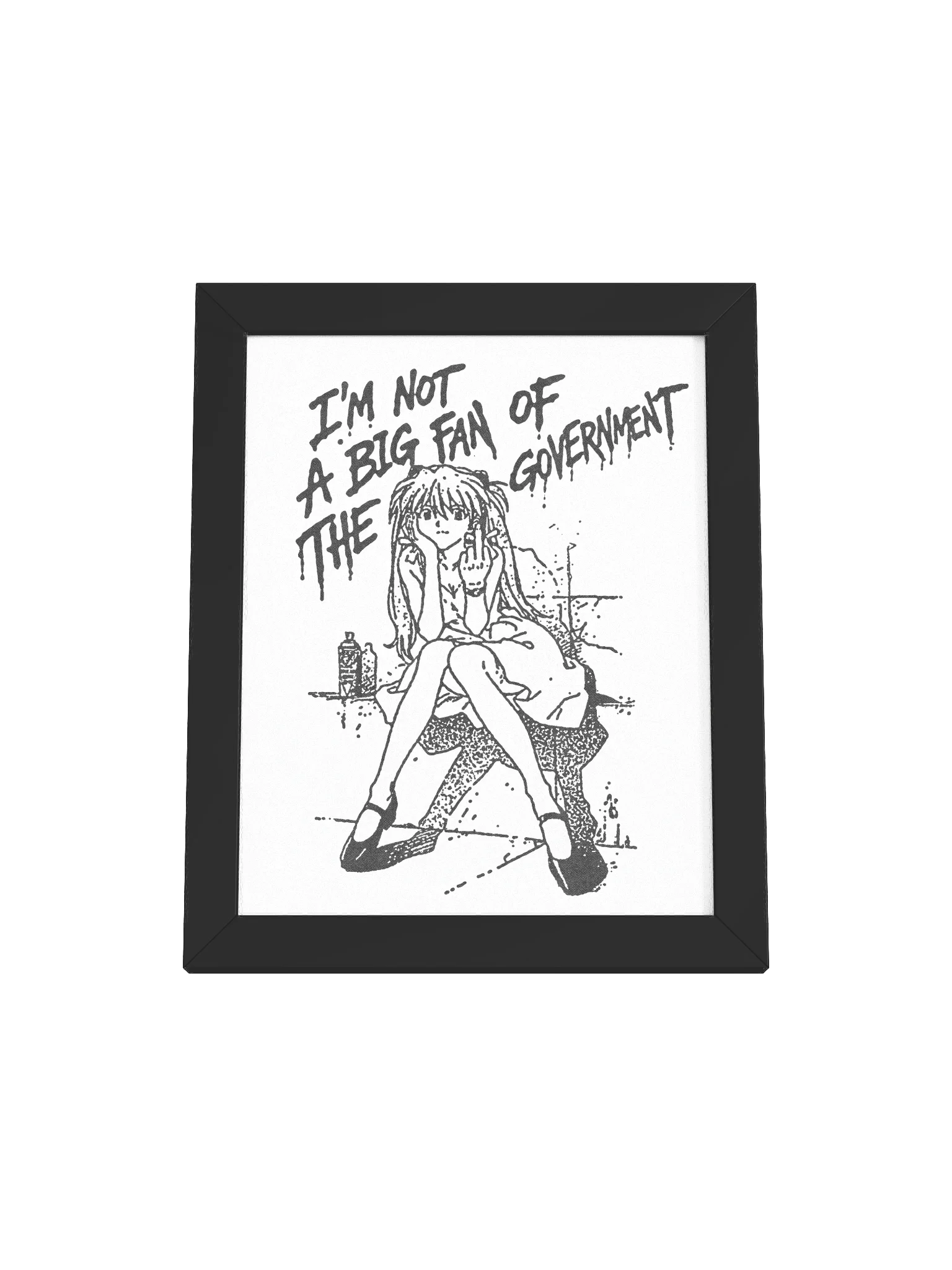 NOT A BIG FAN ! Framed Print. product image (1)