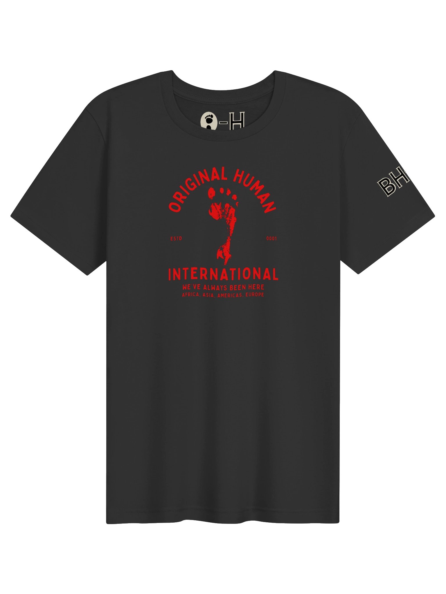 Original Human (Red) International T-Shirt | Footprint | Originology | Black History X product image (1)