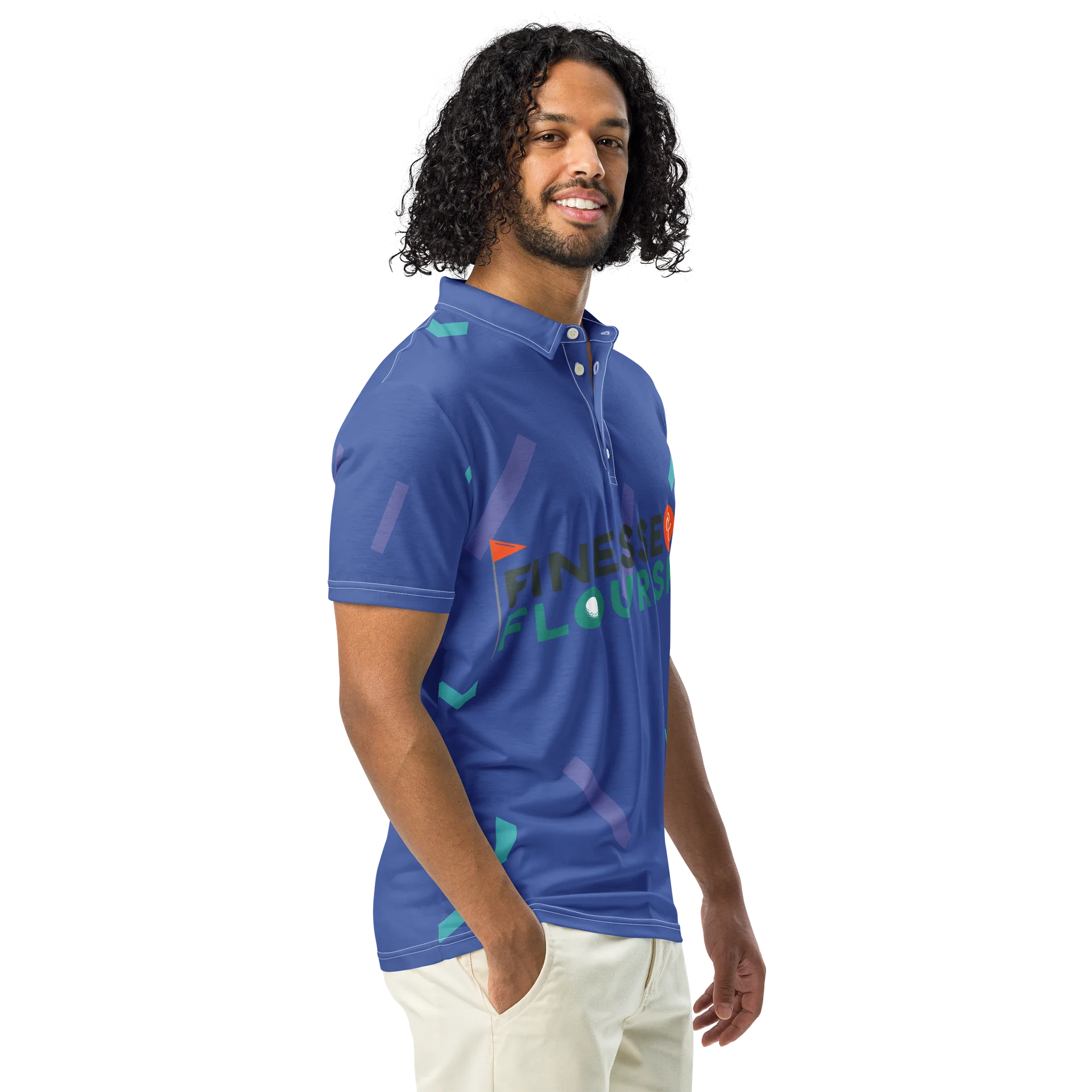 F&F 92 Slim Fit Polo Shirt (PUR) product image (1)