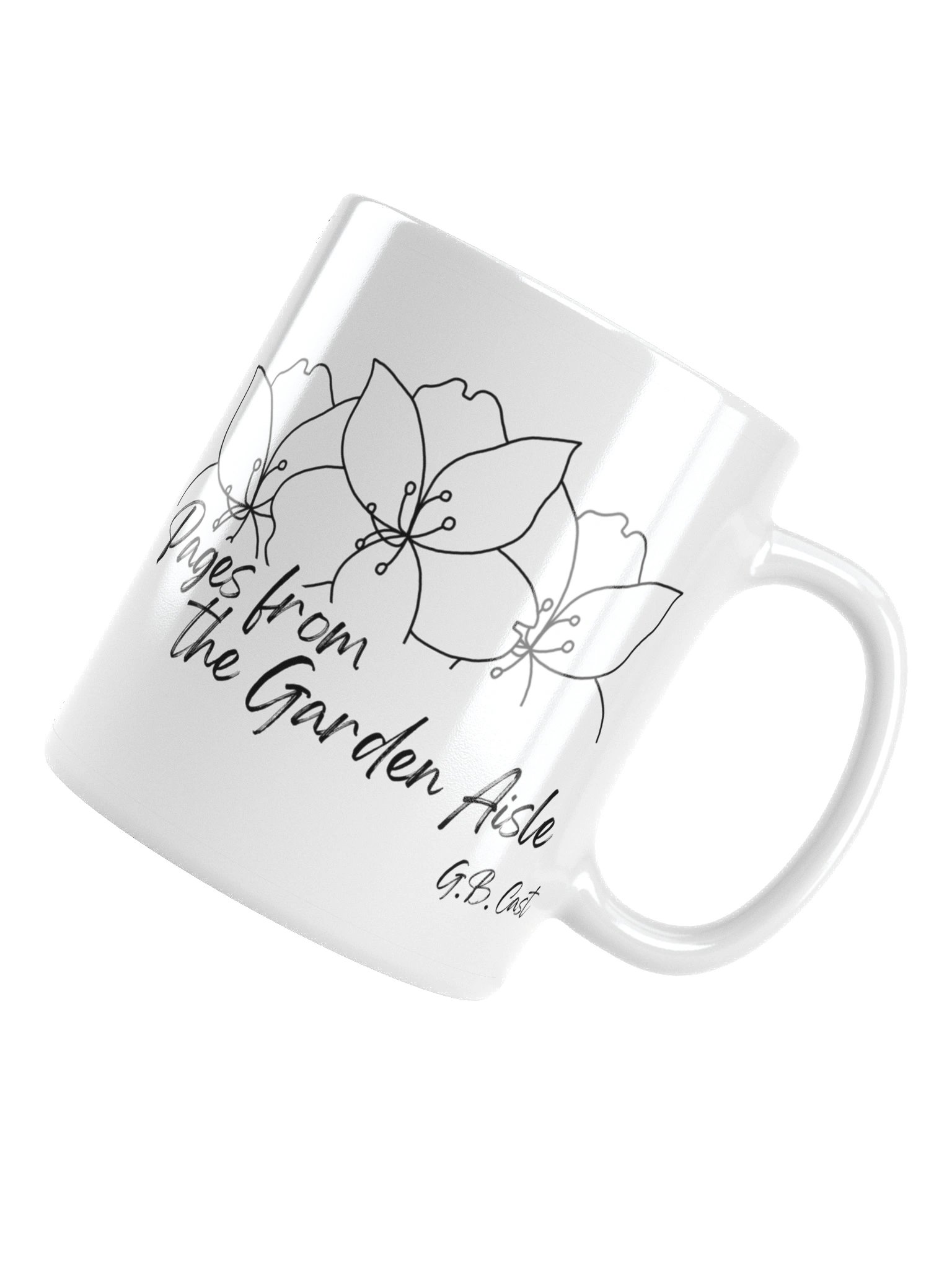 Pages from the Garden Aisle title mug product image (5)