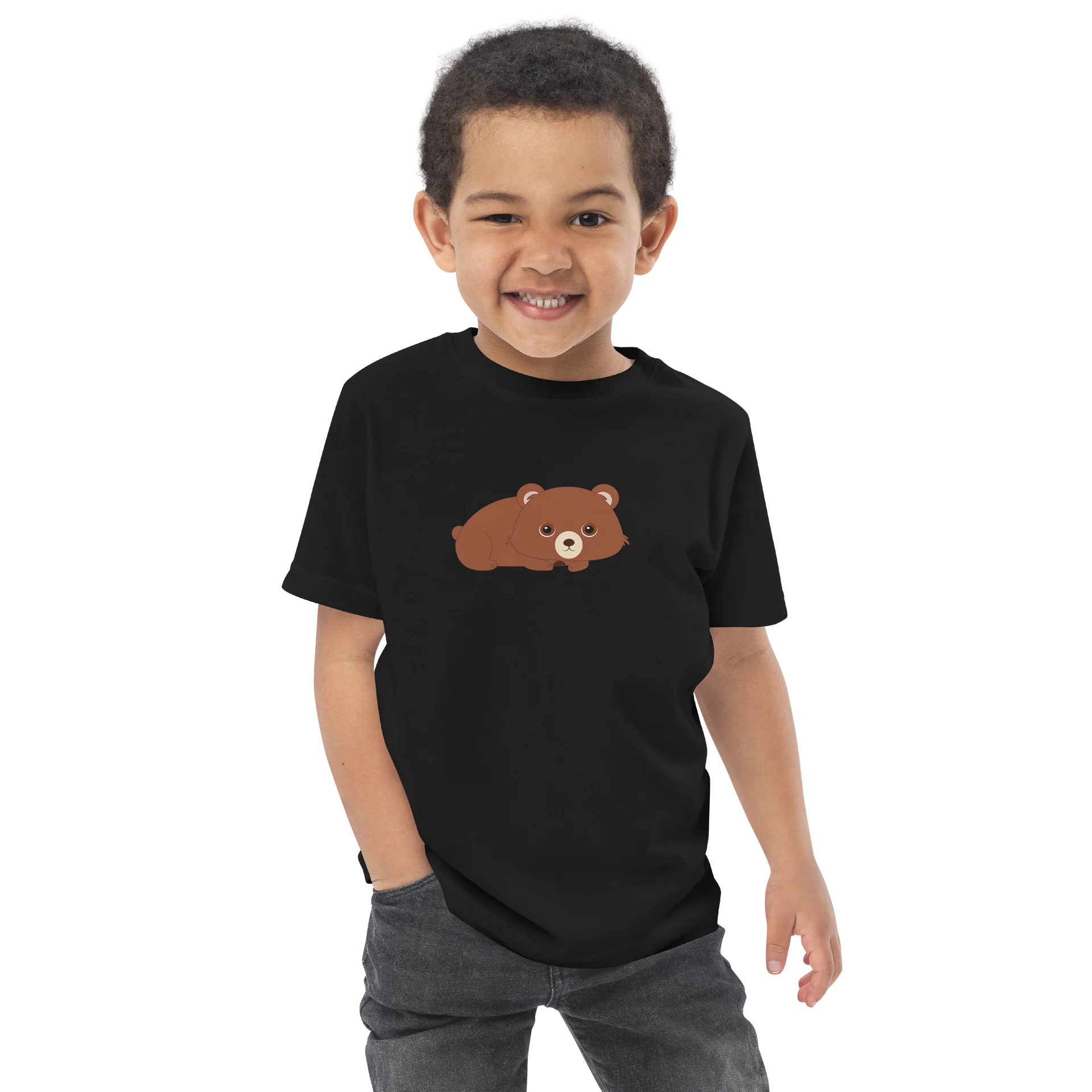 Woodland Animals Bear Toddler Jersey T-Shirt product image (4)