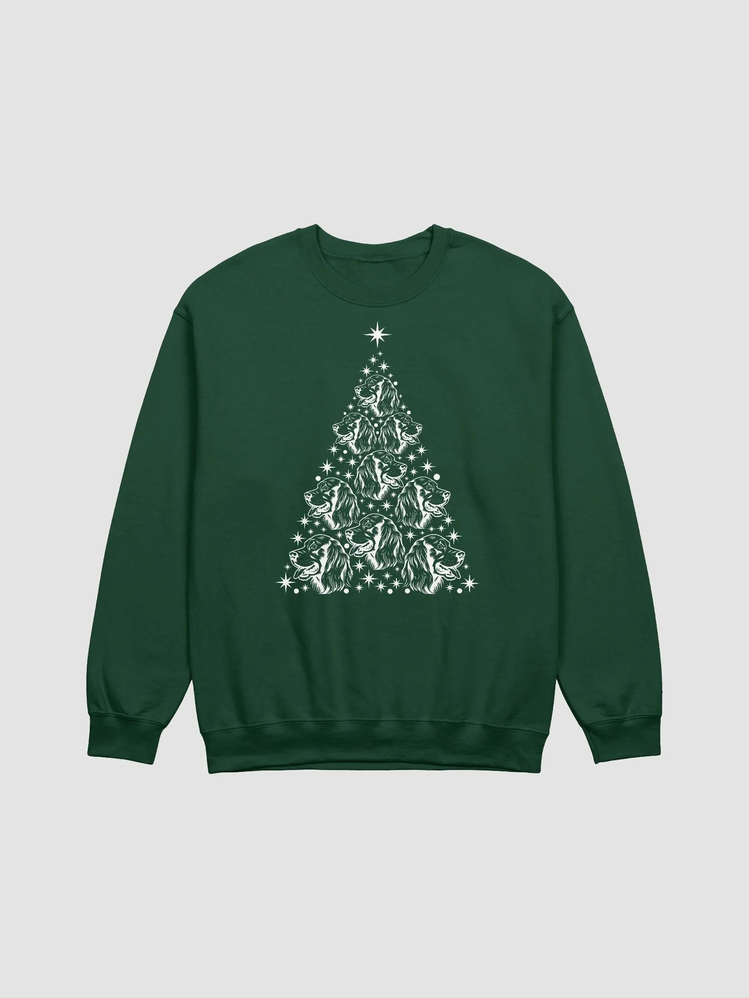 Irish Setter Christmas Tree Sweatshirt Design for Irish Setter Paw-rents product image (13)