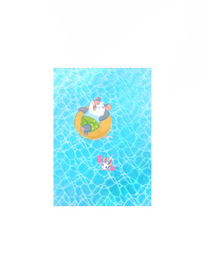 Gone Swimmin' Possum Print product image (1)