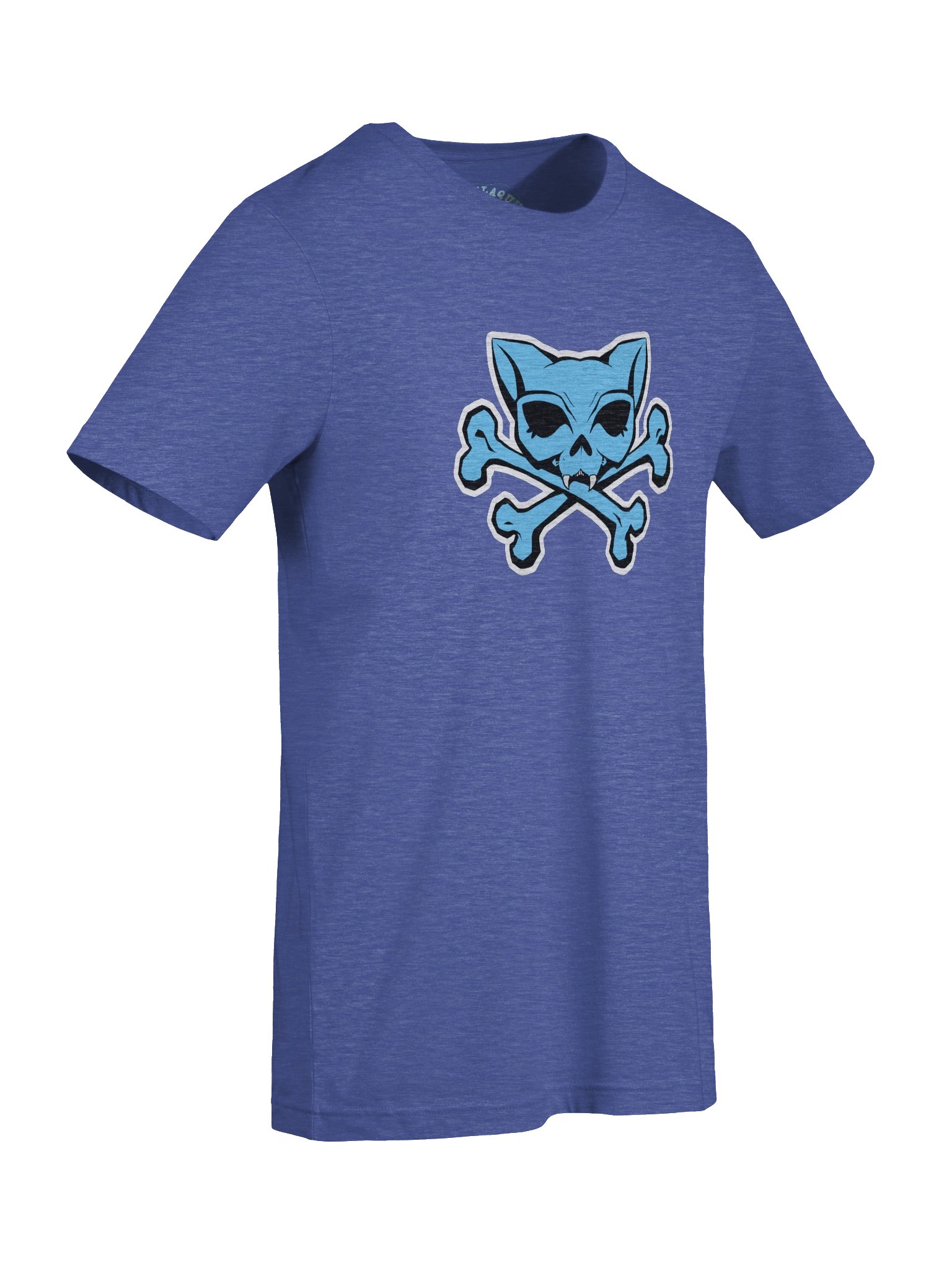 Blue Kat Skull Shirt product image (9)
