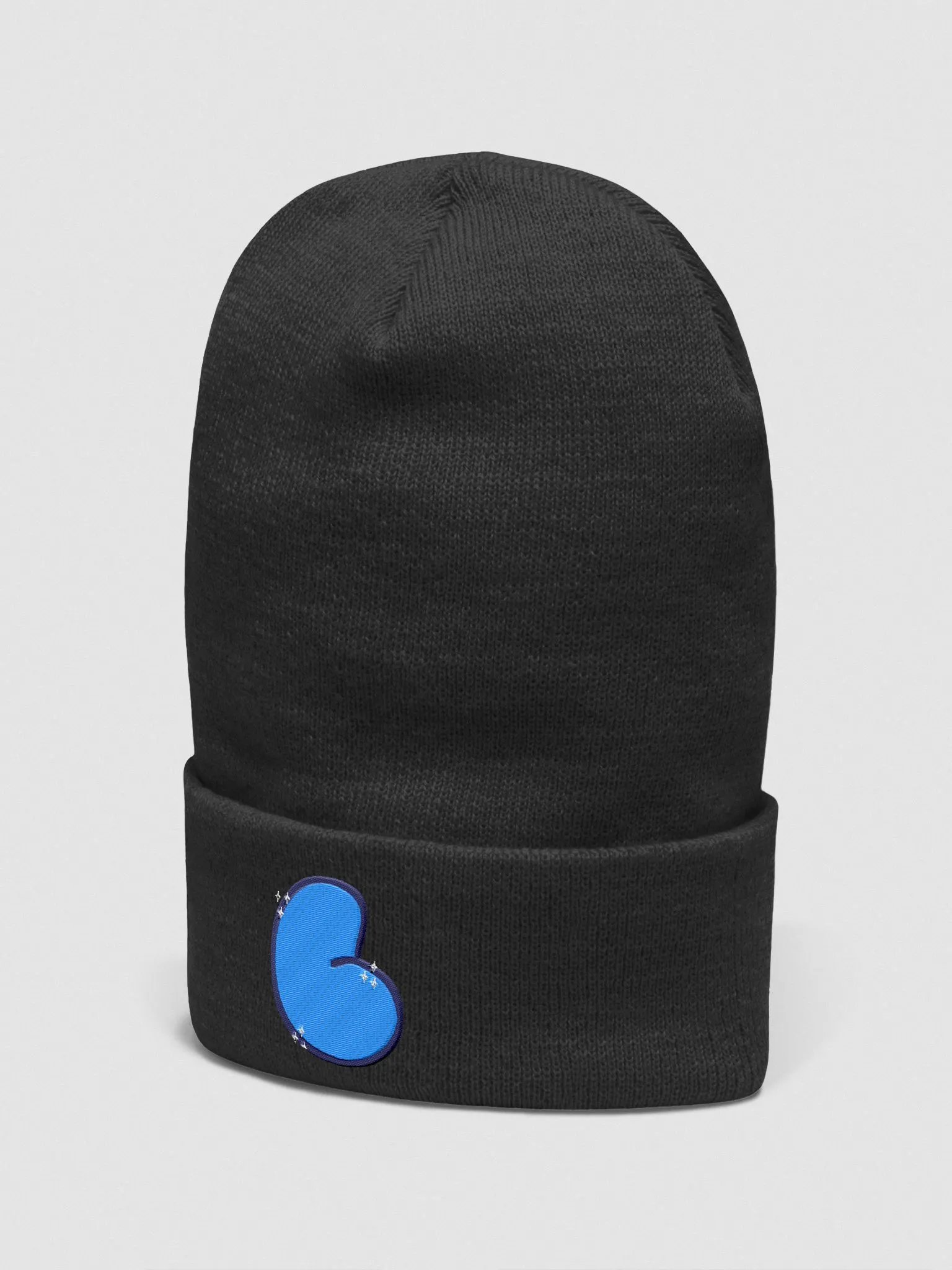 Blue Bean Beanie (Embroidered) product image (2)