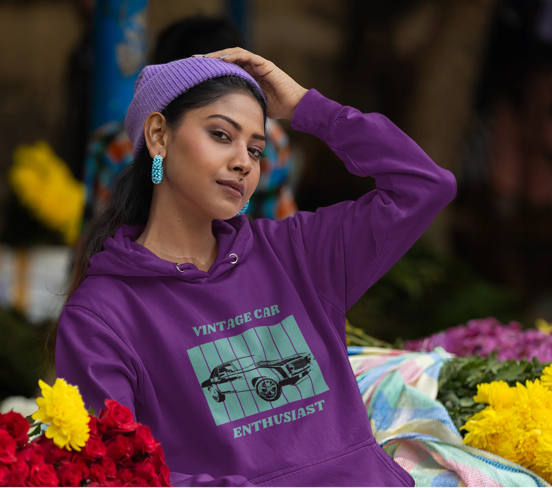 Vintage Car Enthusiast Unisex Hoodie product image (9)