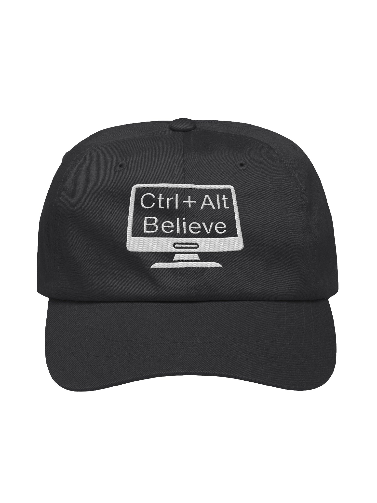 “Ctrl + Alt Believe” Classic Dad Hat – Reboot Your Mindset product image (1)