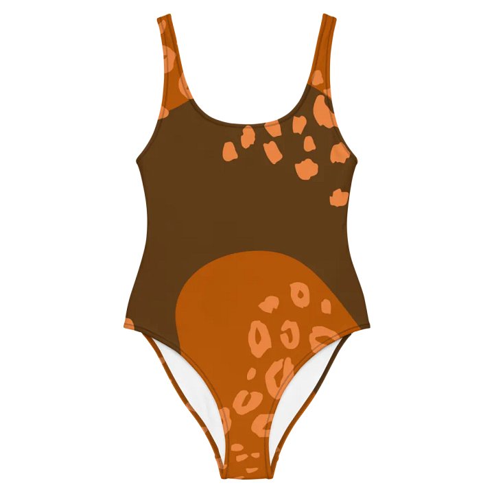 Orange Flowing Waves All-Over Swimsuit product image (2)