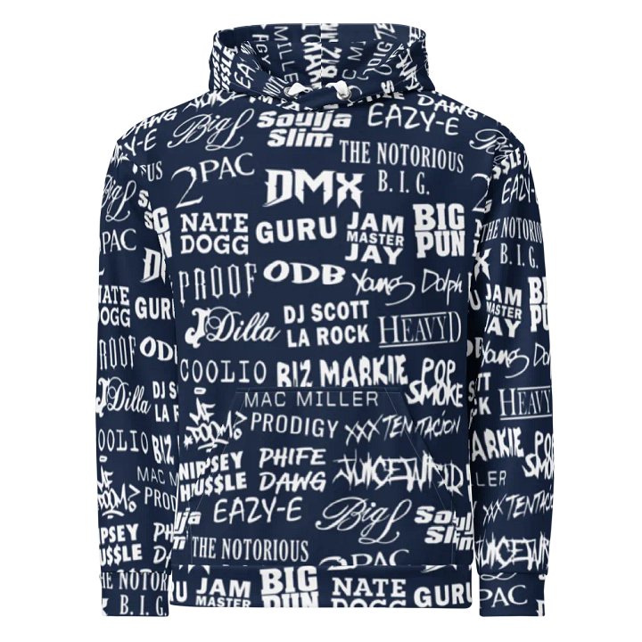 Never Forget - Hip-Hop Artists - BLUE - Unisex Hoodie product image (2)