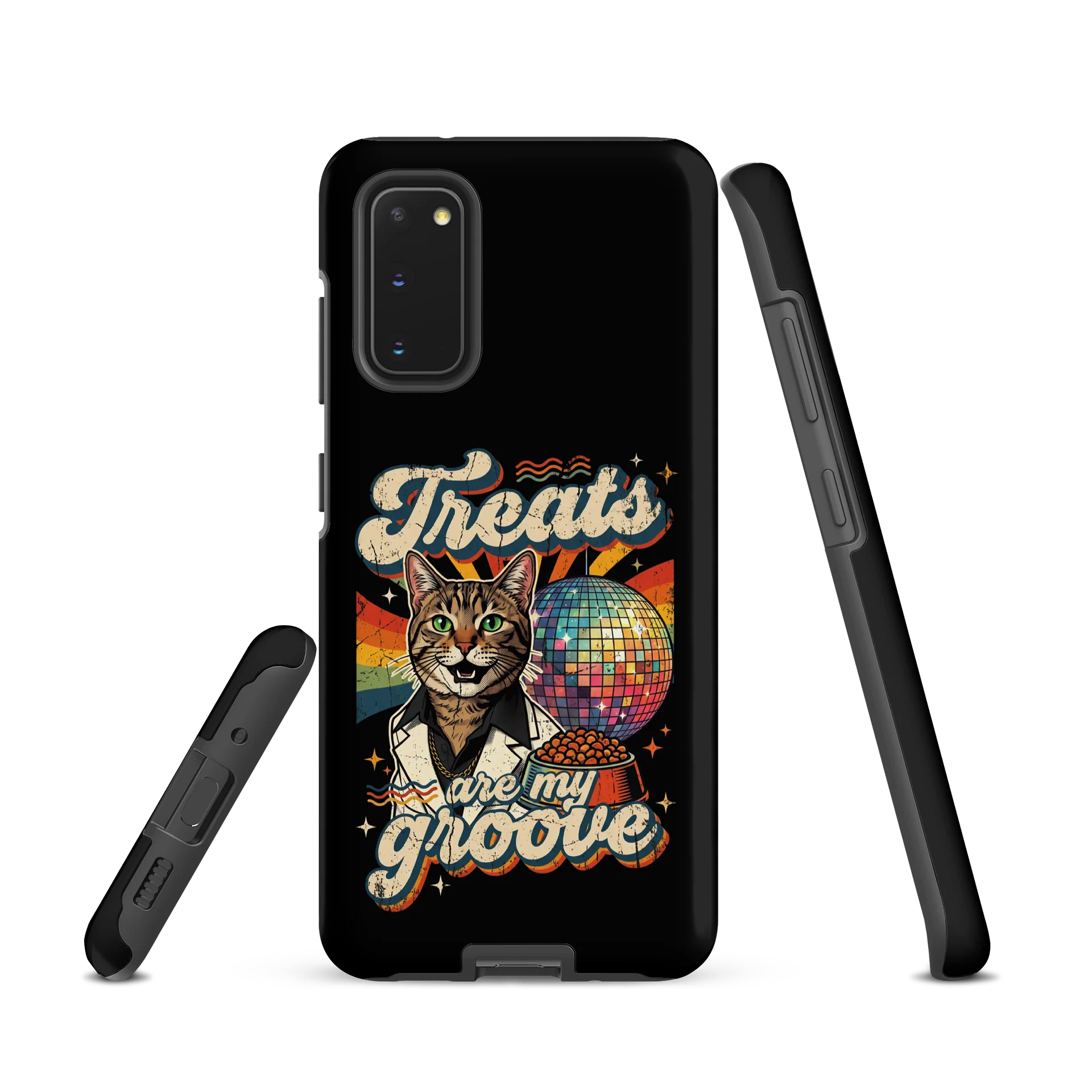 Treats Are My Groove Retro Cat Tough Case product image (1)