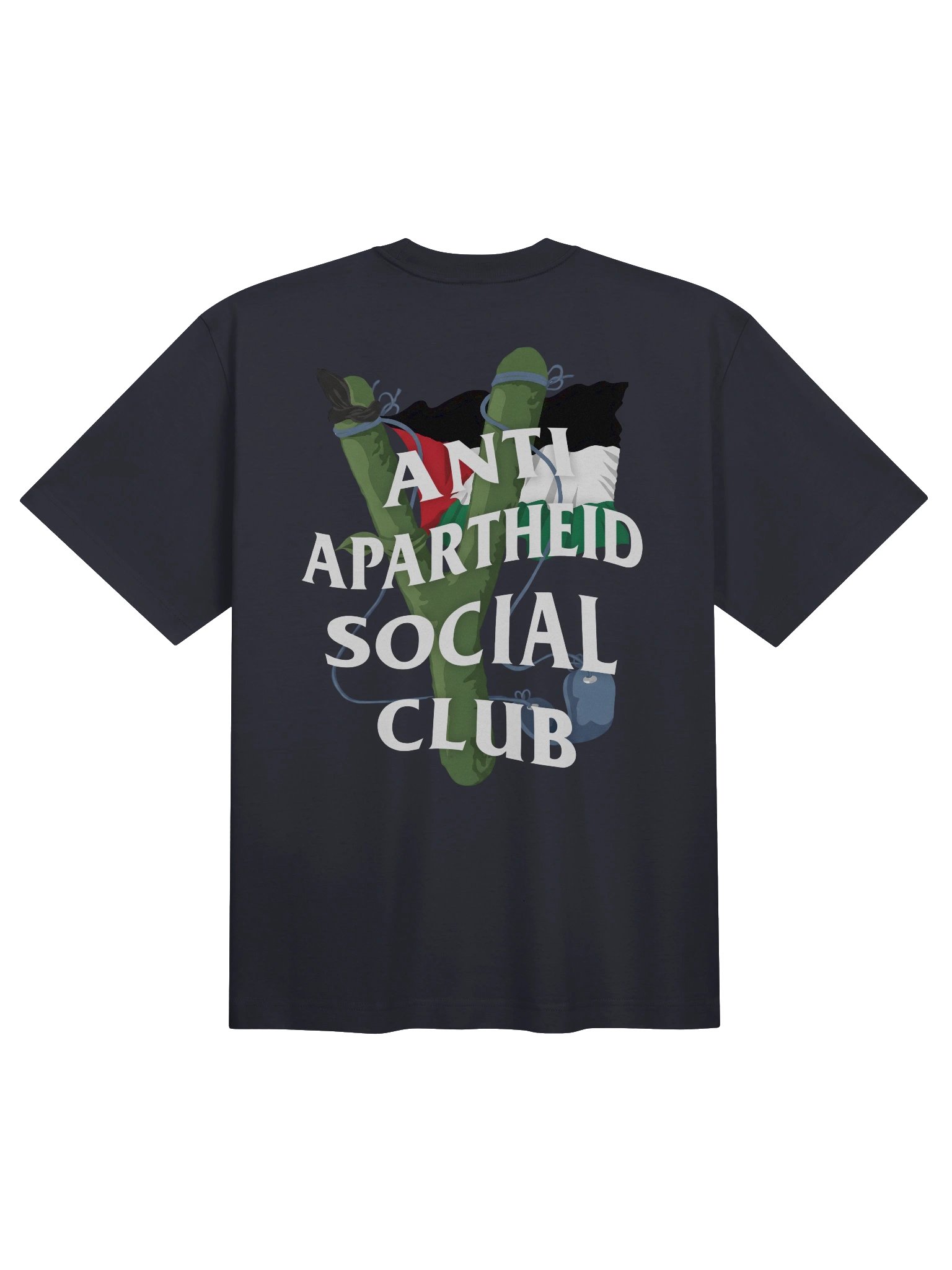 Anti Apartheid Social Club Sling Unisex Boxy T-shirt product image (1)