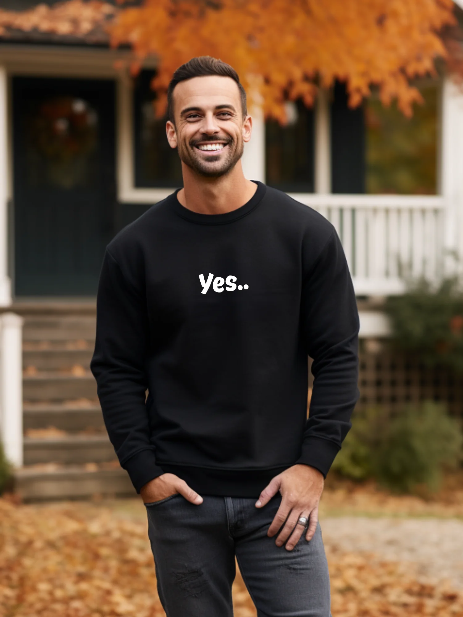 “Yes..” My Vibe Crewneck Sweatshirt #2 product image (1)