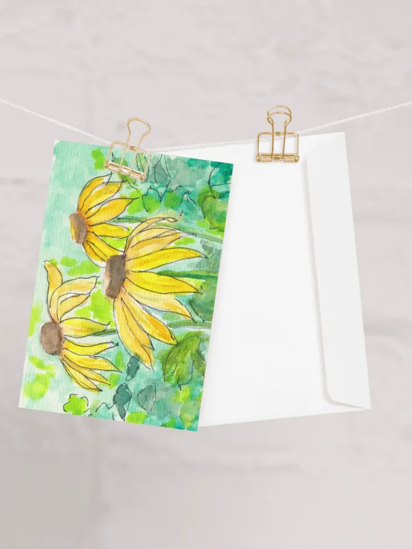 Cornflower Cluster Blank Card product image (3)