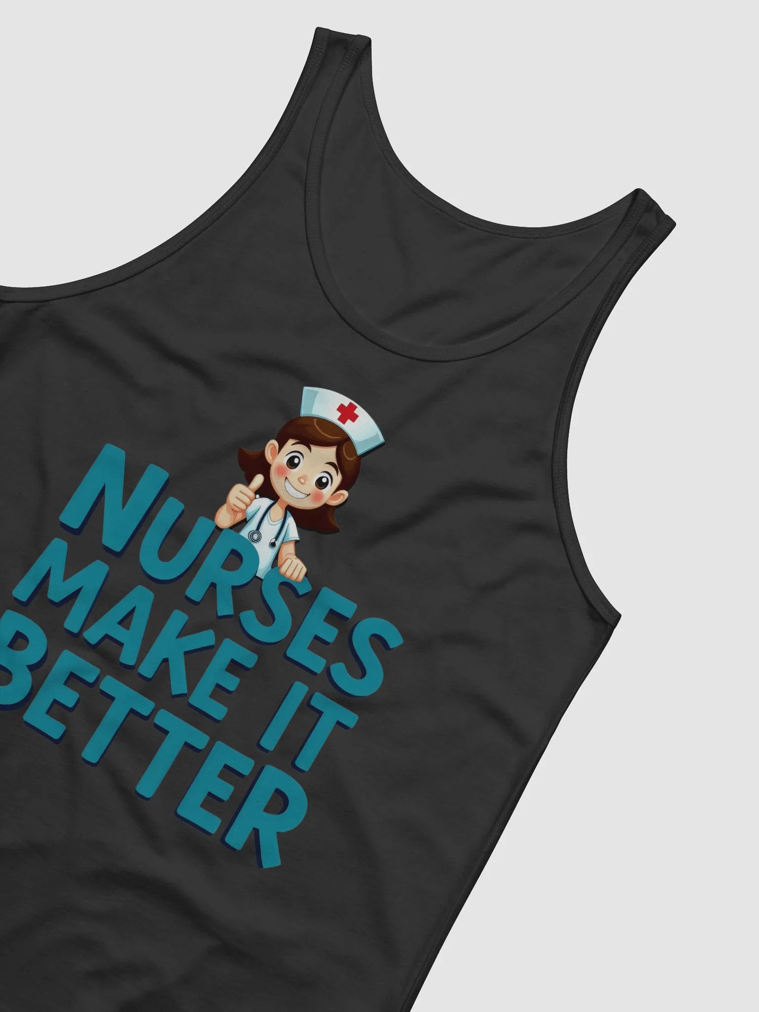 Smile & Thumbs-Up Nurse Tank product image (31)