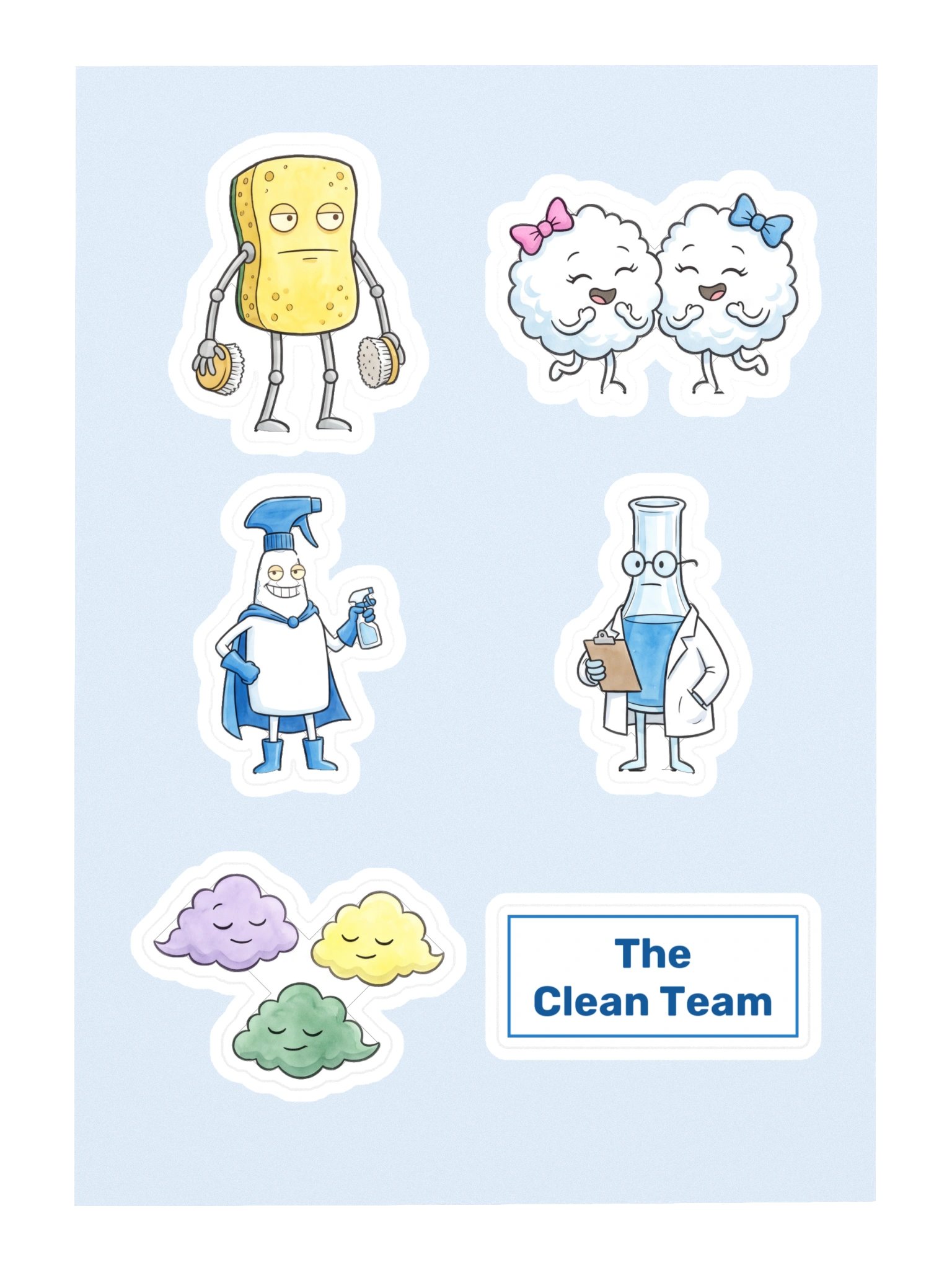 The Clean Team Sticker Sheet product image (3)
