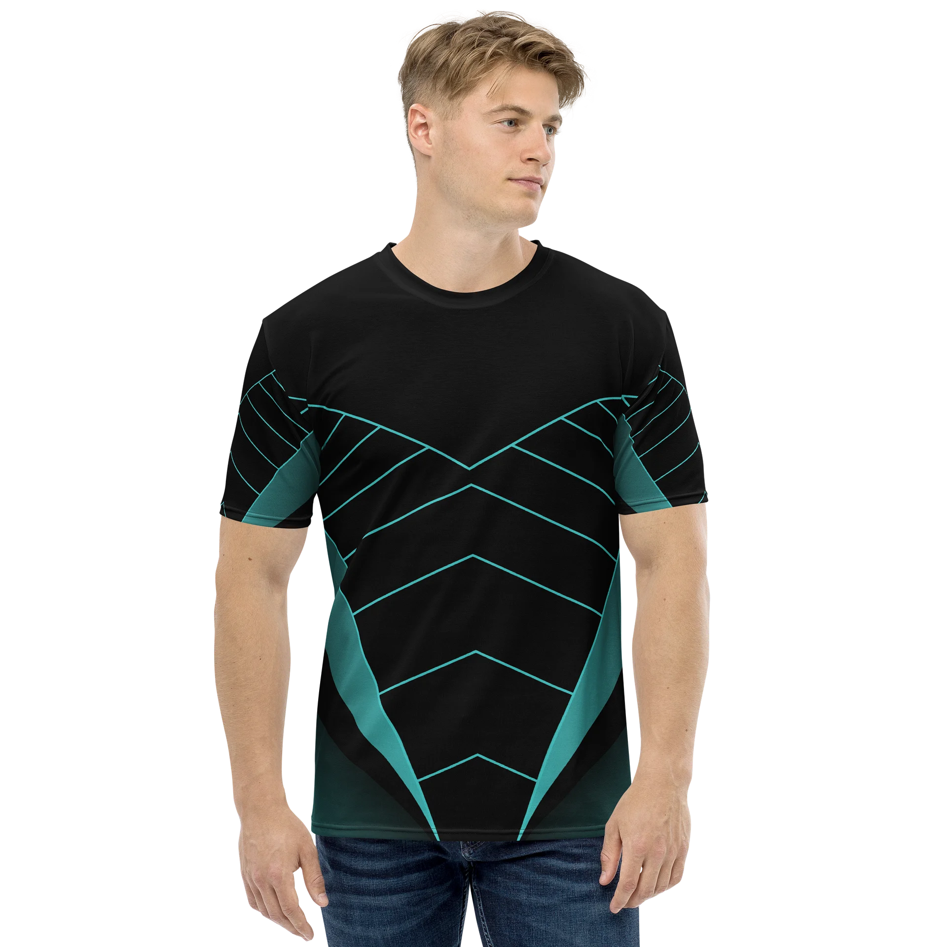 Neon Vortex Geometric Tee product image (1)