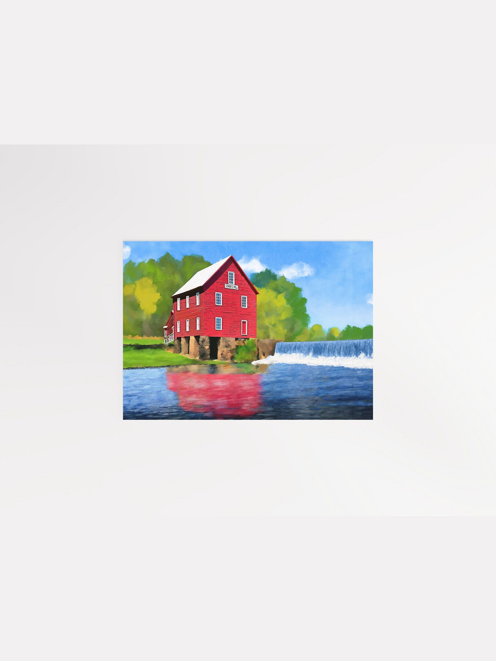 Starr’s Mill – Georgia Studio Art Print product image (1)