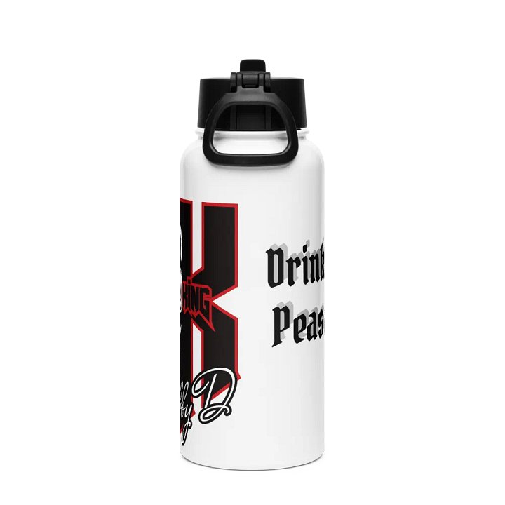 Rock King 32oz Stainless Steel Water Bottle – “Drink Up, Peasant” product image (2)