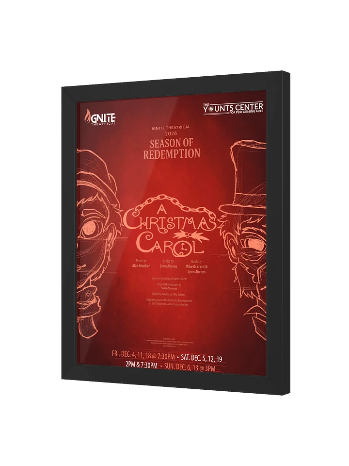 “A Christmas Carol” Framed Art Poster – Original Artwork by Nessa St. Clair product image (2)